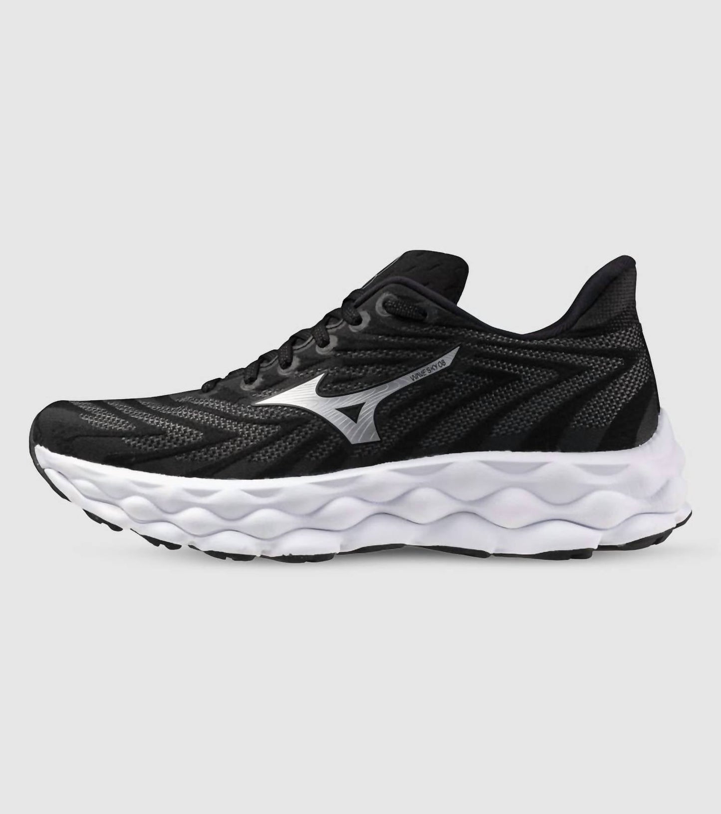 Men's Wave Horizon 8 Running Shoes In Black/ White