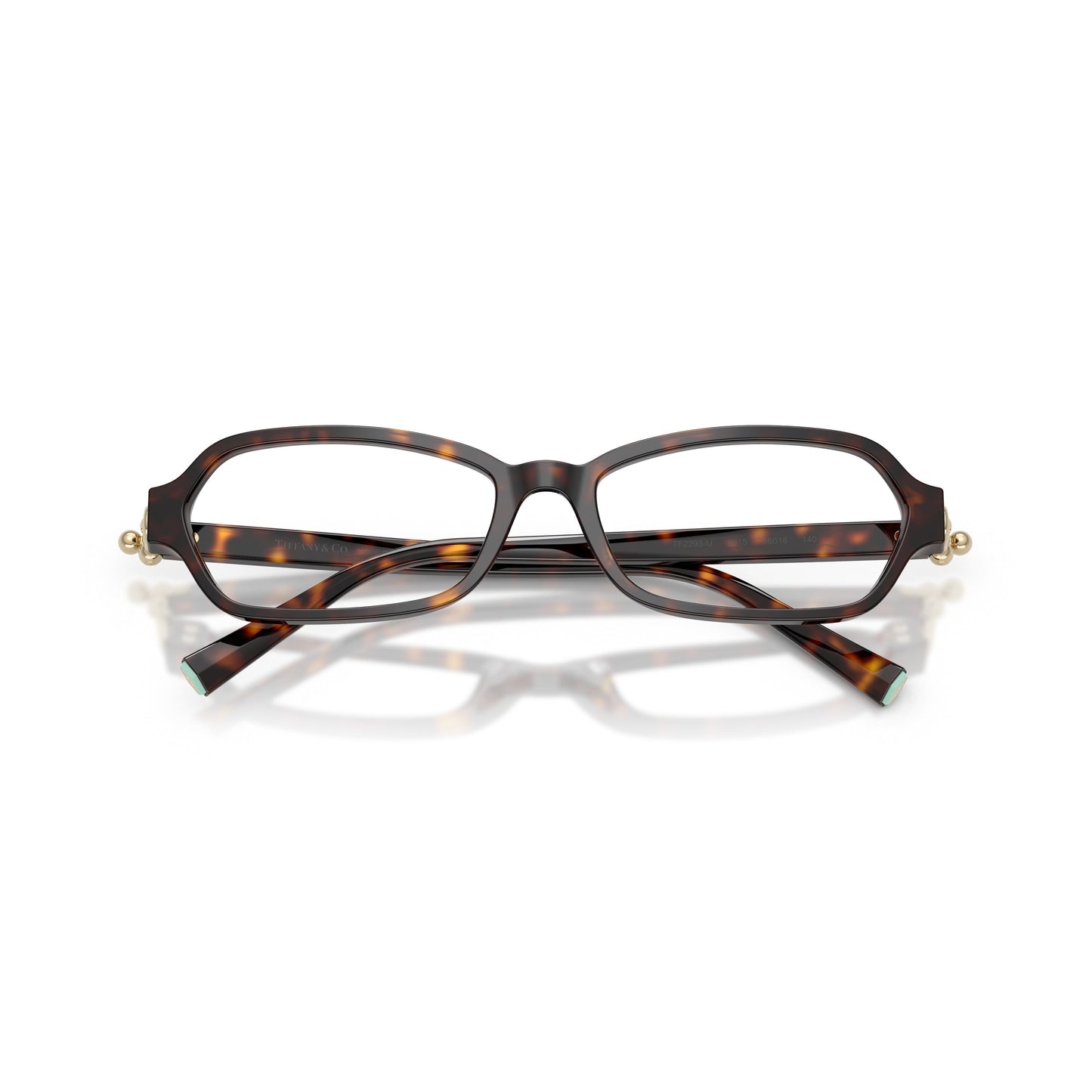 Rectangular Tortoiseshell Acetate Sunglasses With Gold Accents