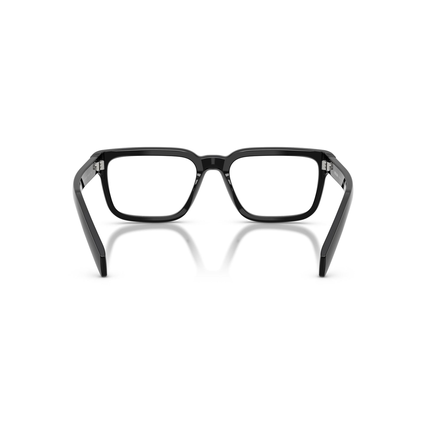 Rectangular Frame Sunglasses With Glossy Black Acetate Finish