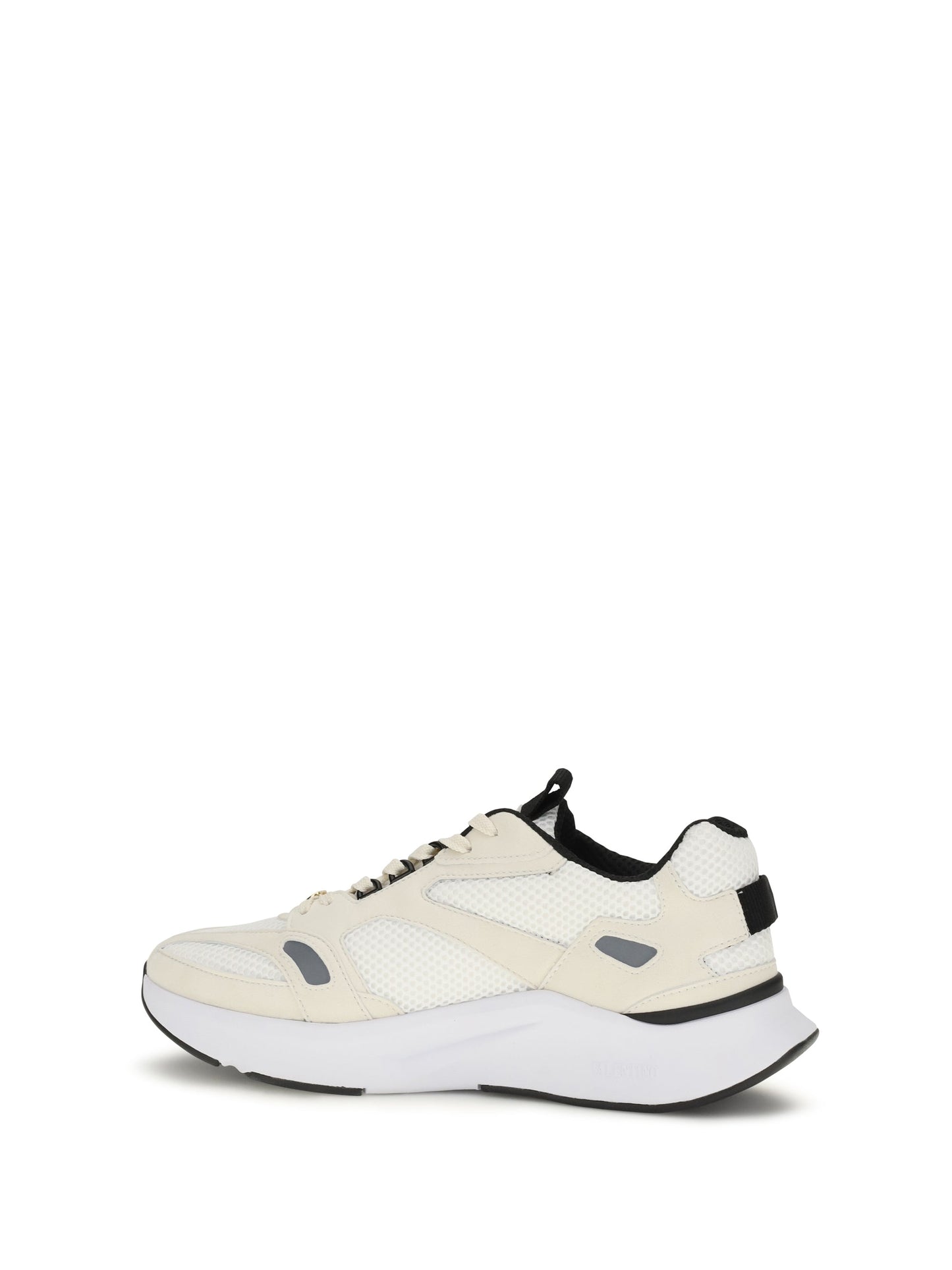 Valentino Garavani Men Demivee Mesh And Suede Sneakers