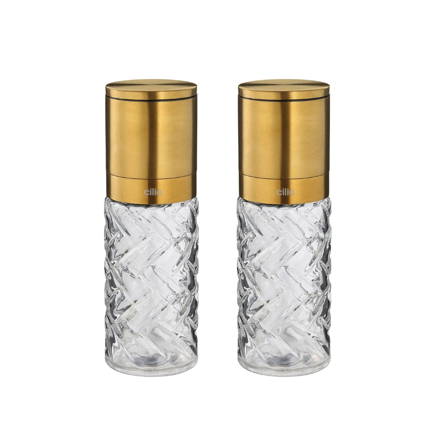 Cilio Cristallo Salt or Pepper Mill 2 Piece Set