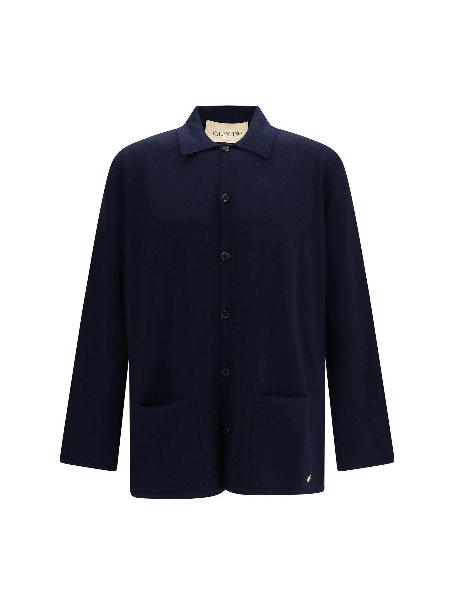 Valentino Men Wool Cardigan With Vlogo