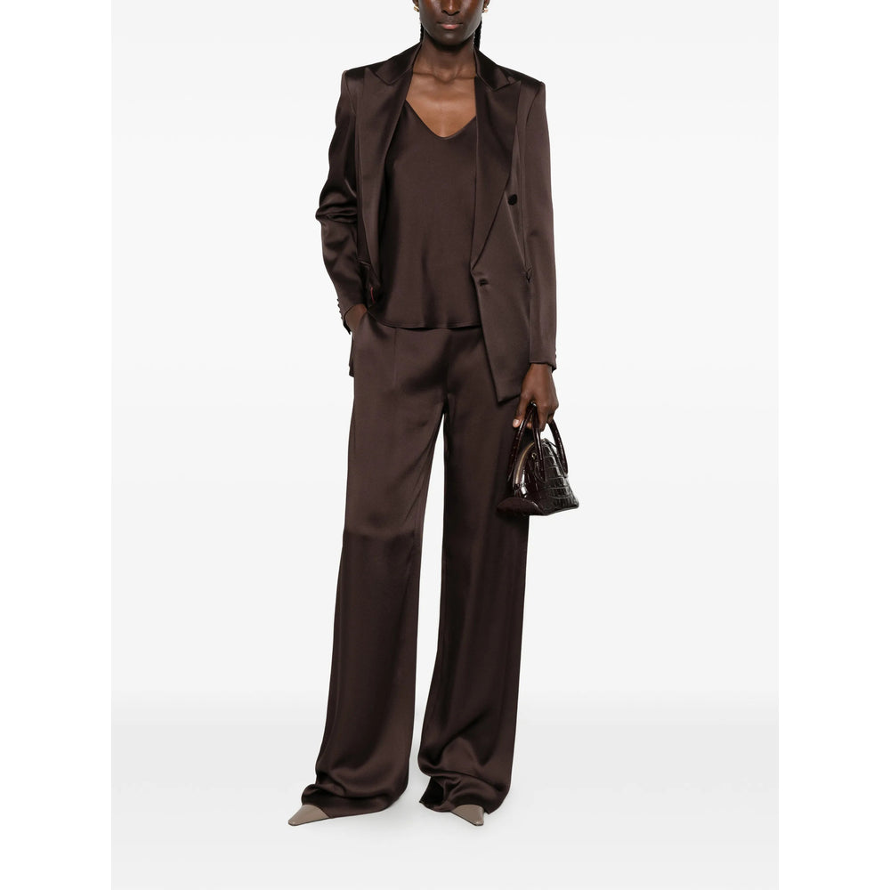 Max Mara Studio Brown Trousers - Palazzo Pants Women