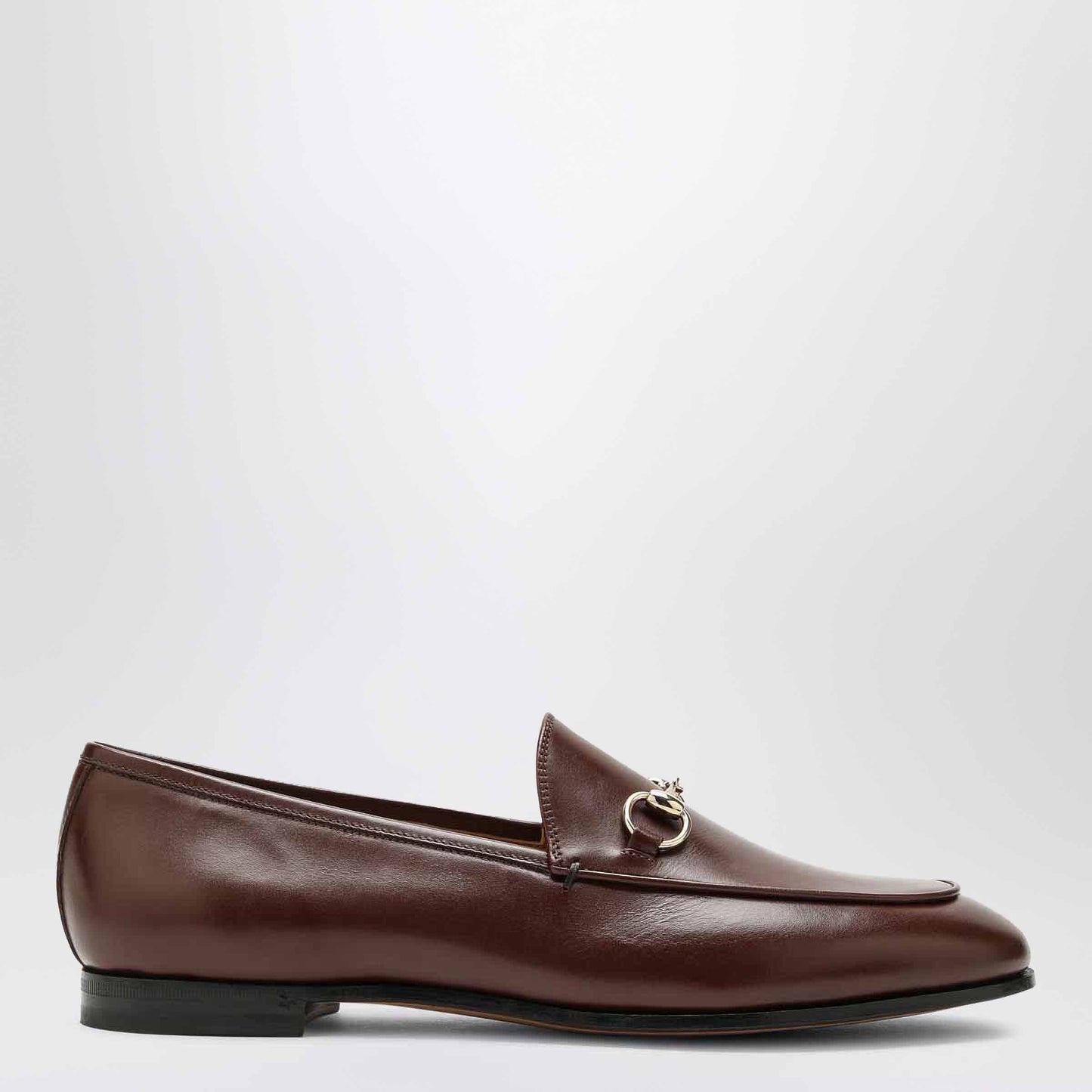 Gucci Brown Jordaan Loafer In Leather Women
