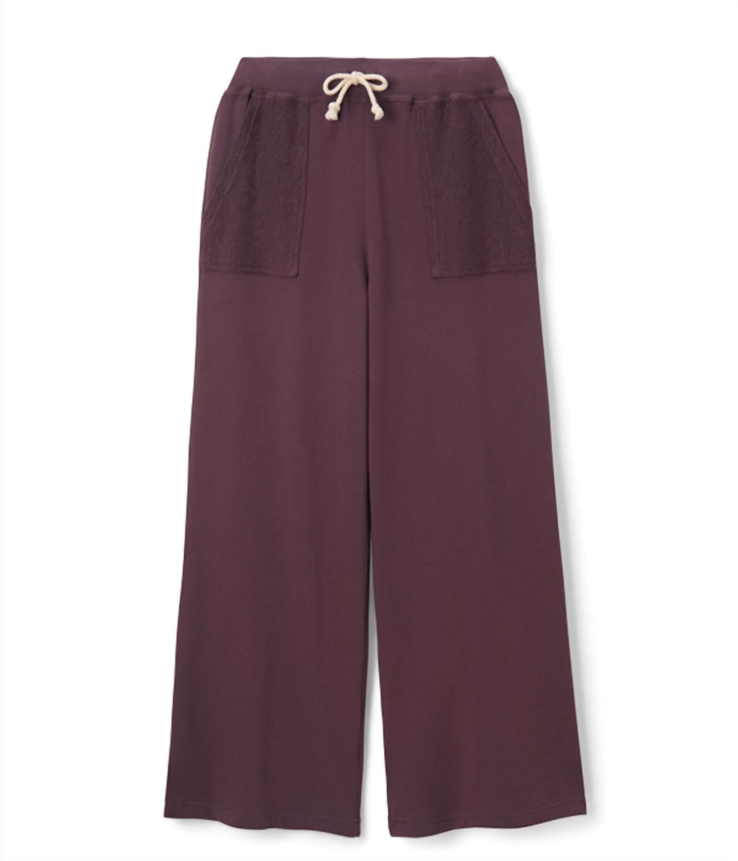 Women's Rosanna French Terry Reverse Pant In Plum