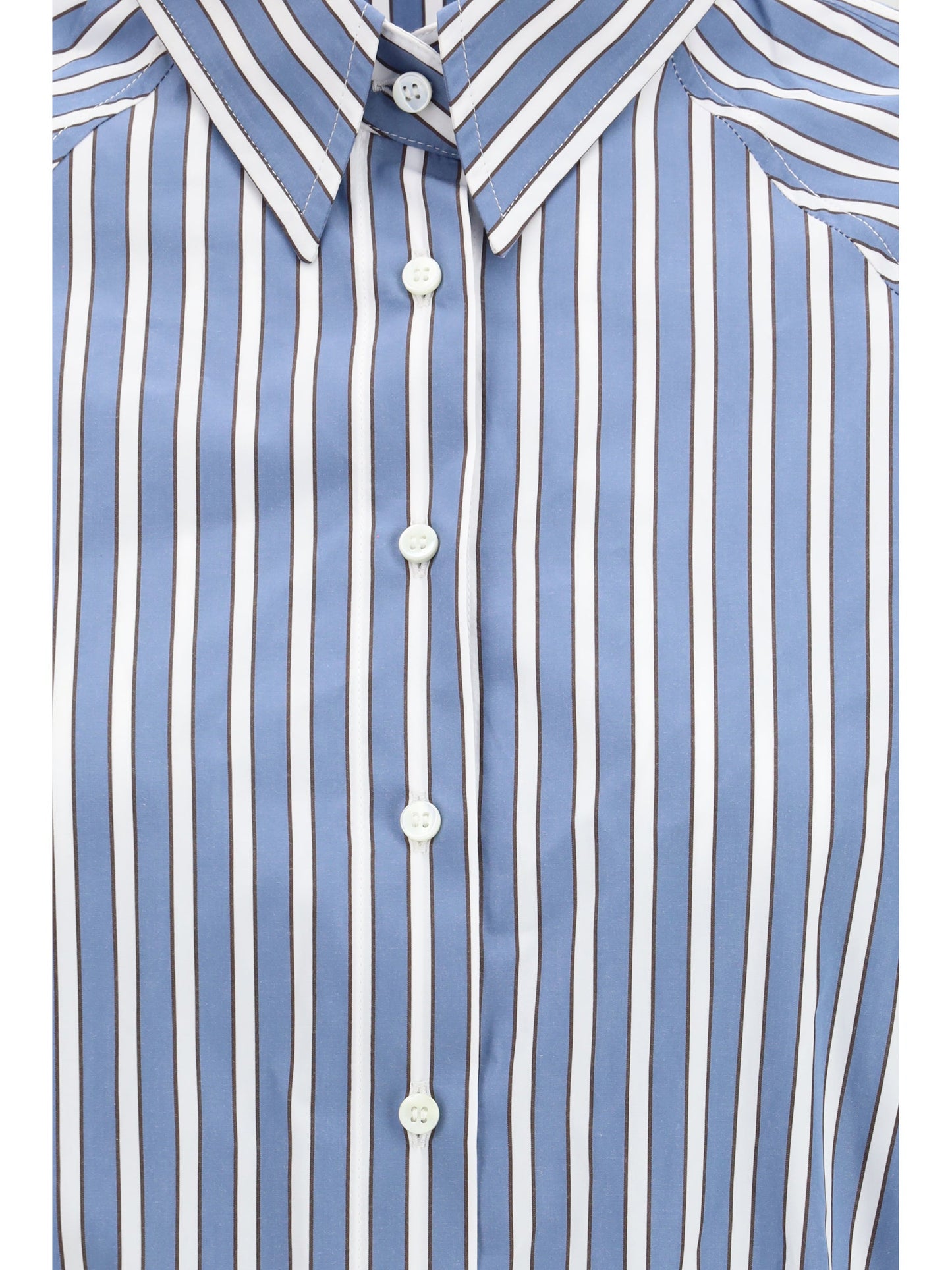 Brunello Cucinelli Women Shadow Stripe Poplin Shirt