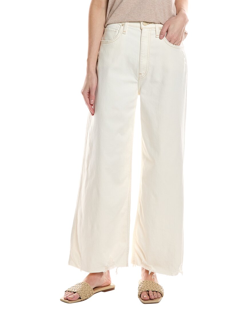 HUDSON Jeans James High-Rise Ecru Wide Leg Crop Jean