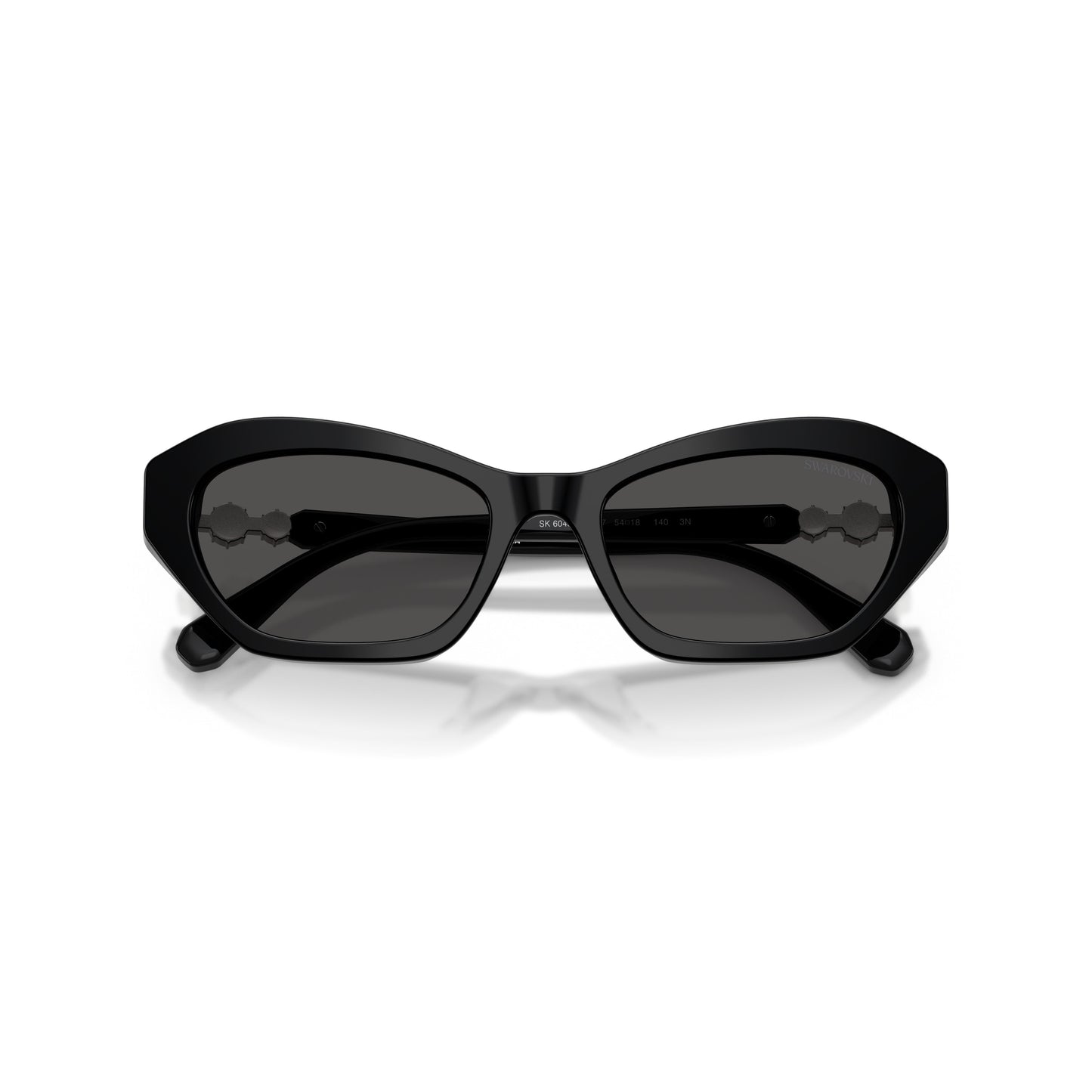 0Sk6048 Angular Sunglasses with Crystal Embellishment