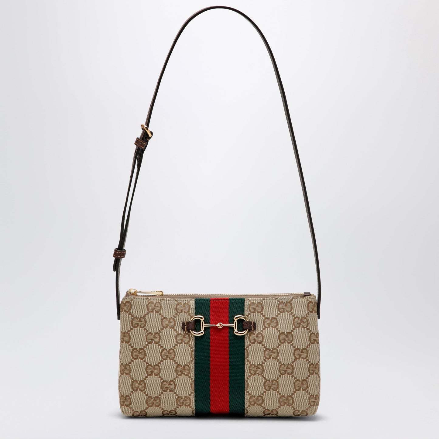 Gucci Gg Fabric Shoulder Bag In Sand Color Women