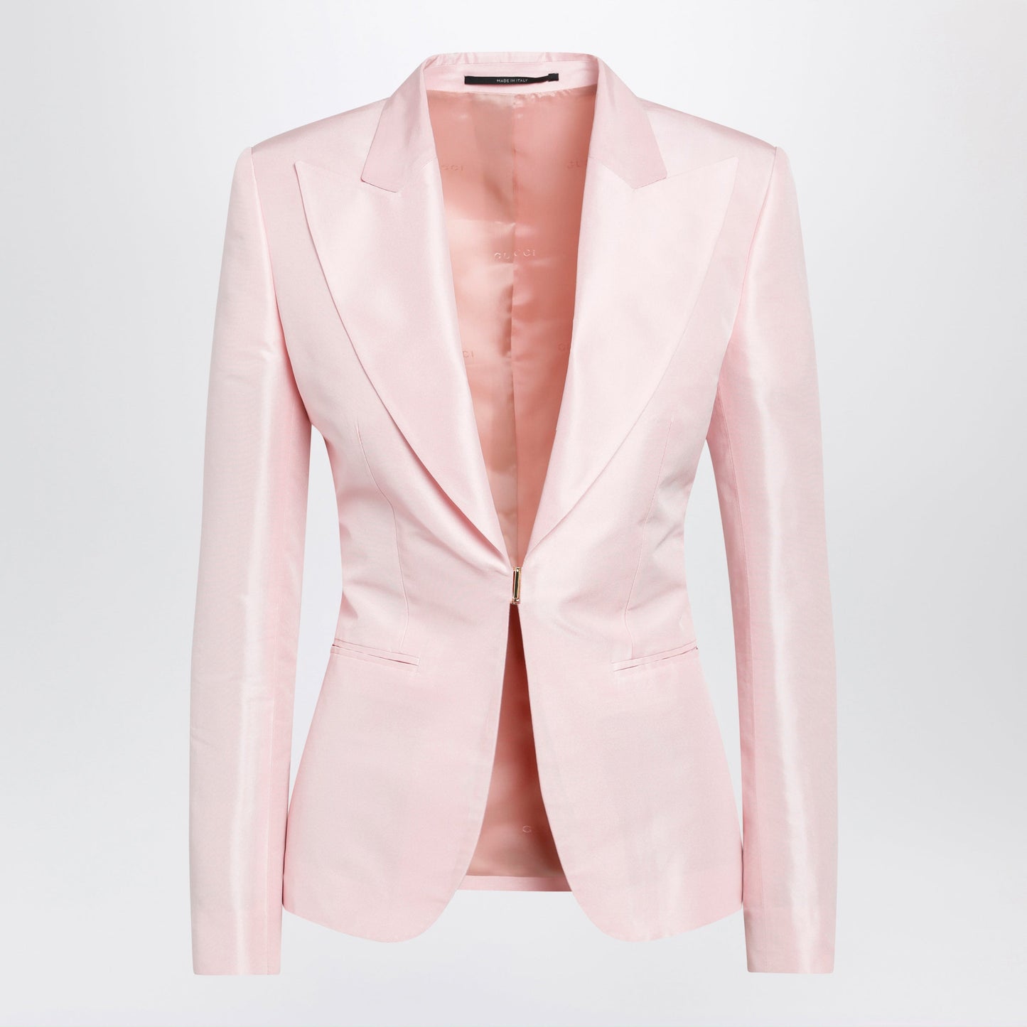 Gucci Pink Silk Faille Jacket Women