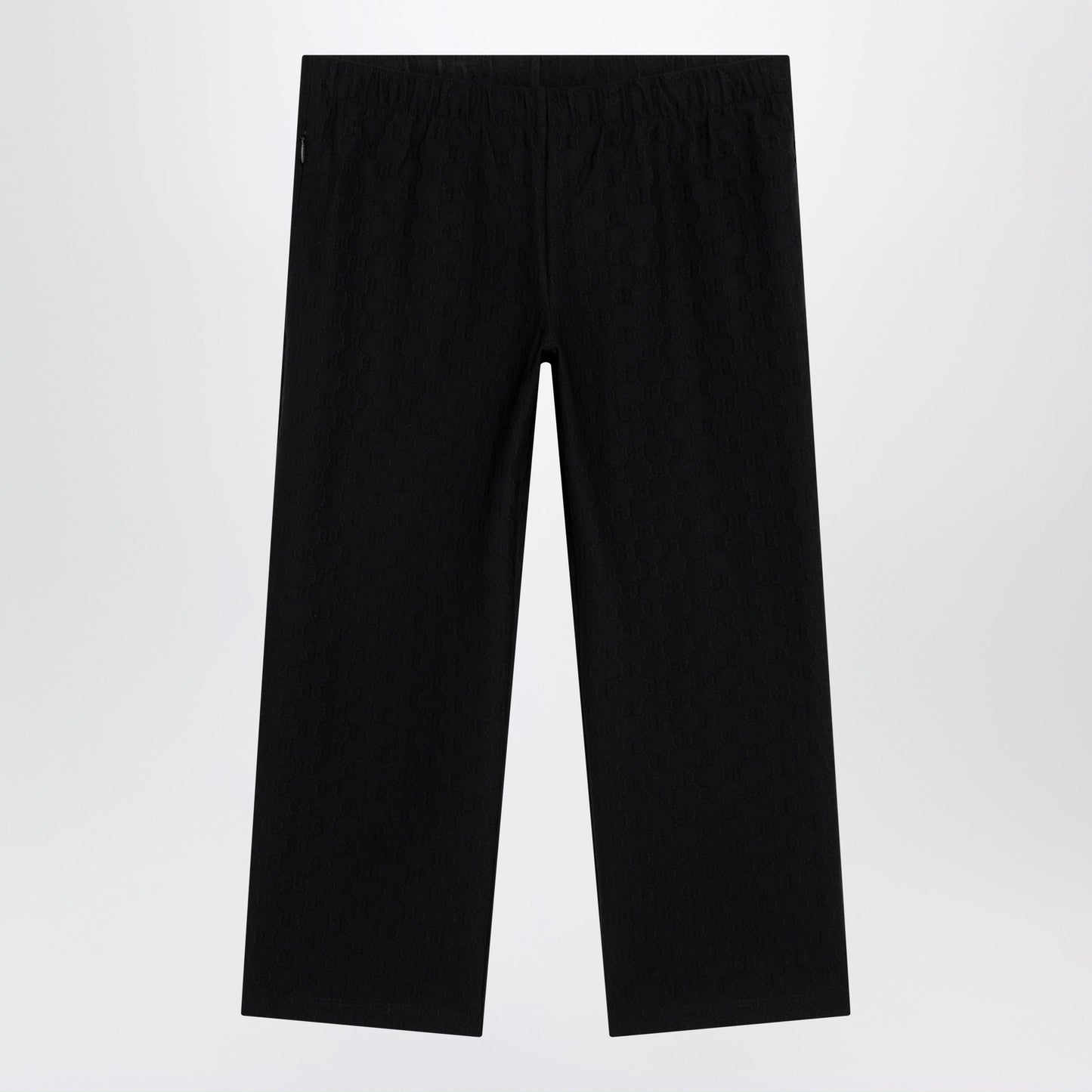 Gucci Gg Jacquard Jersey Pants With Elastic Waist In Black Women