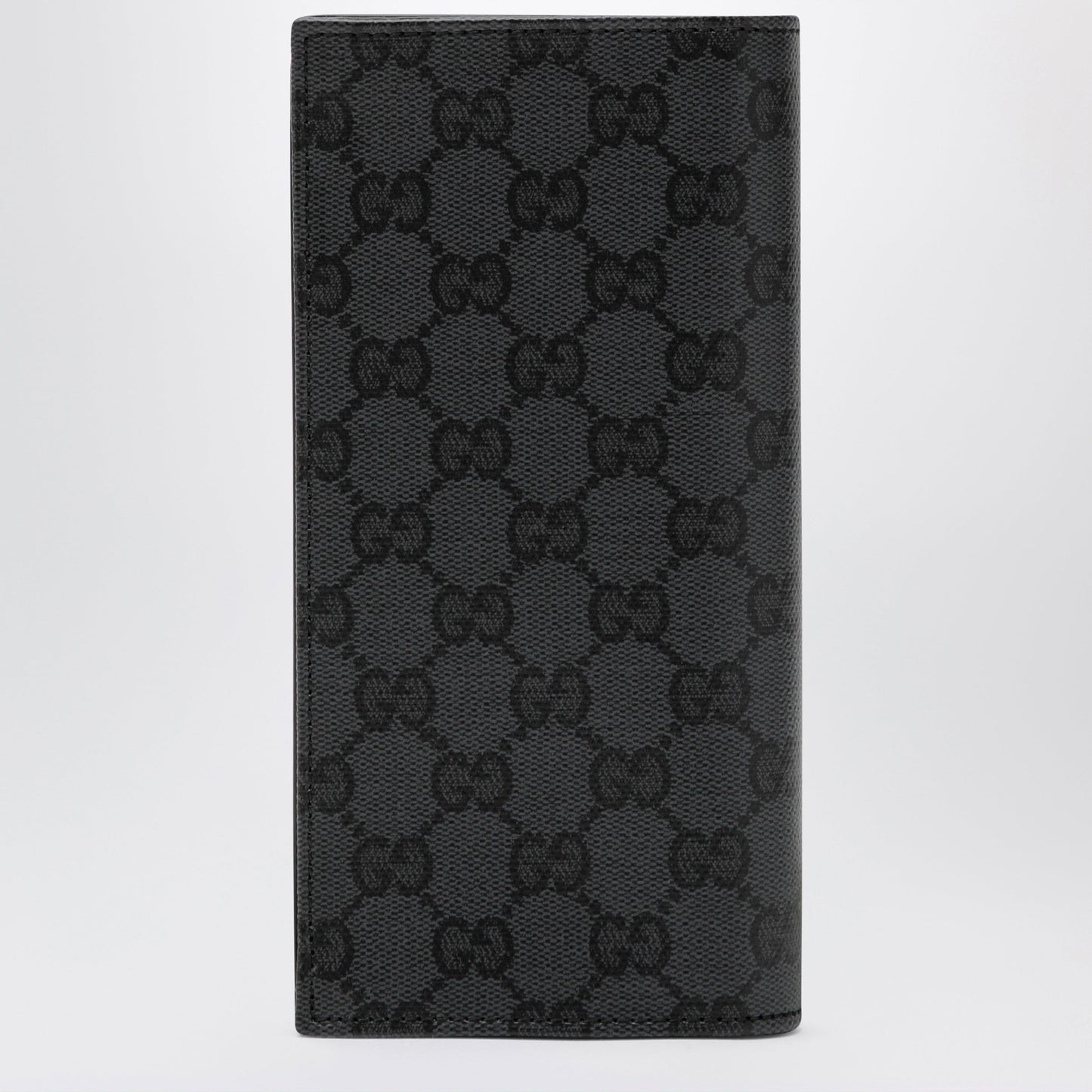 Gucci Essence Classic Long Wallet In Black Gg Fabric Men