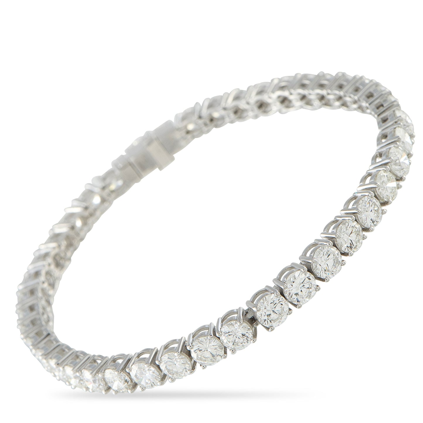 LB Exclusive Platinum 11.57ct Diamond Tennis Bracelet MF02-041526