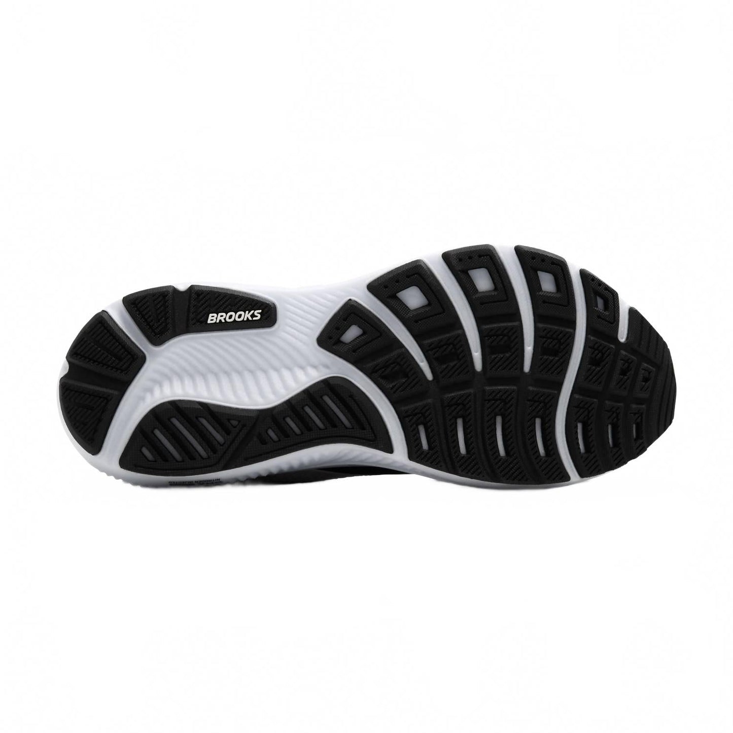 Men's Ghost 17 Running Shoes In Black/white