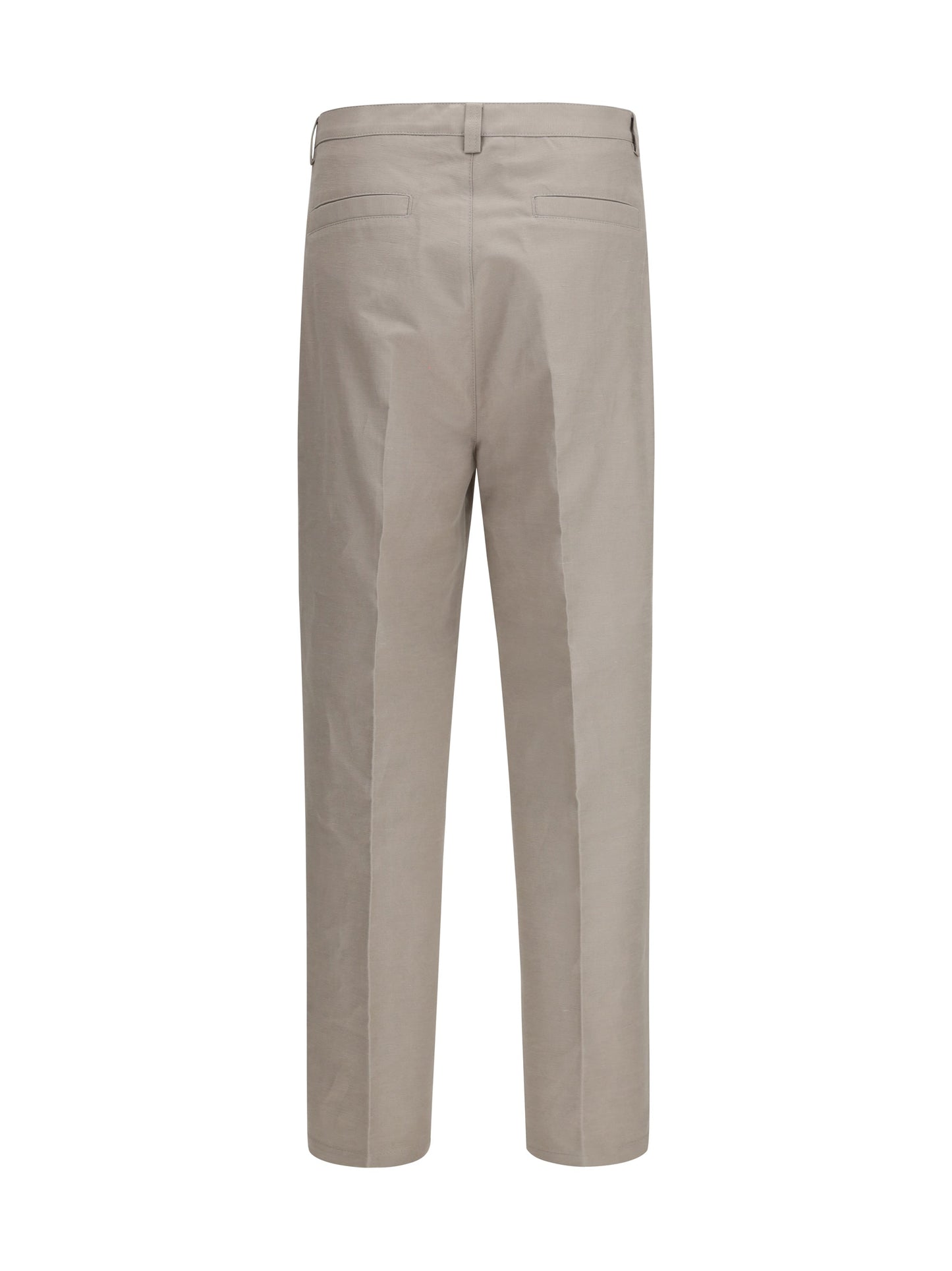 Brunello Cucinelli Men Tailored Pants In Cotton With Belt Loops