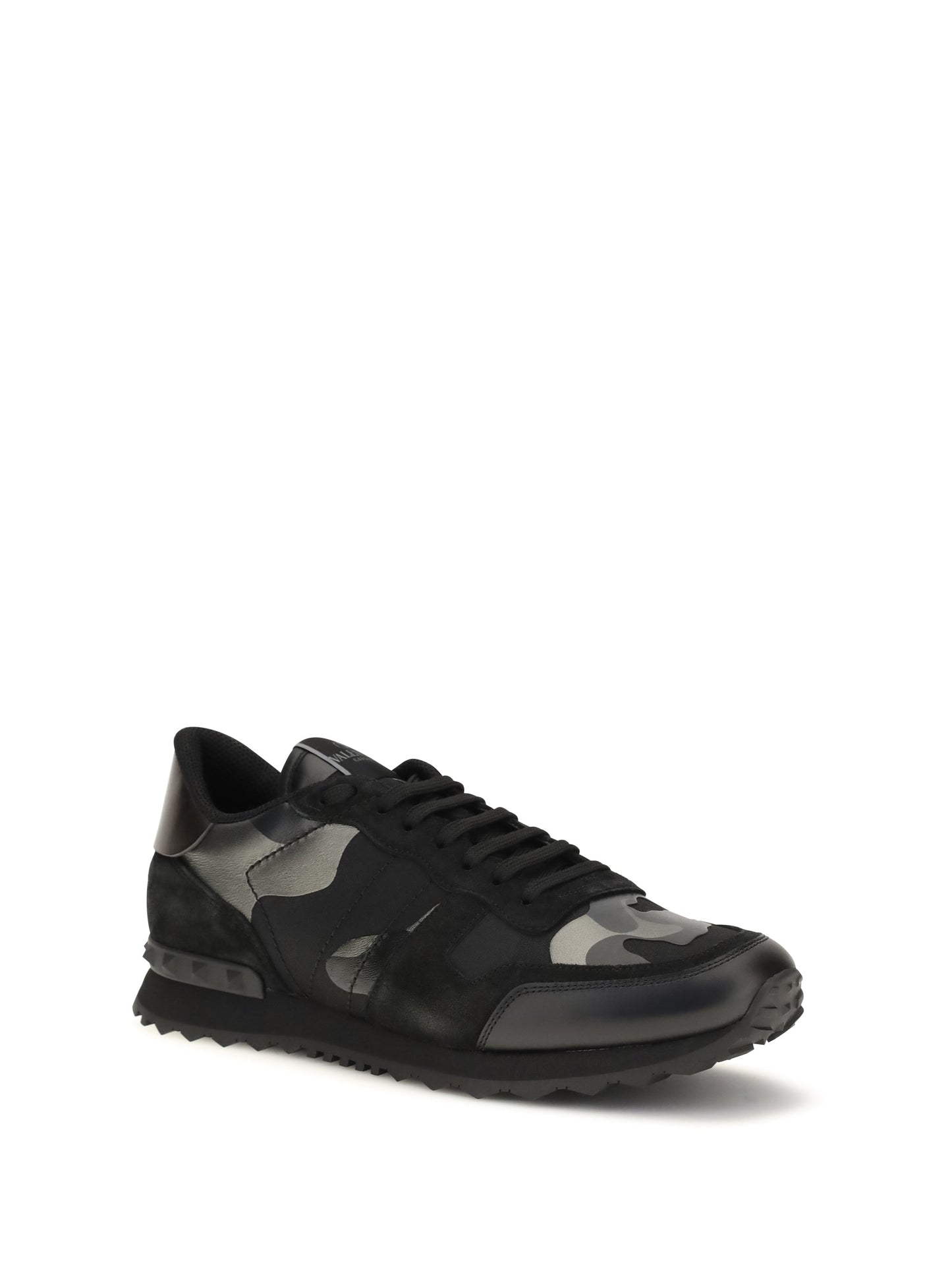 Valentino Garavani Men Rockrunner Camouflage Laminated Sneakers