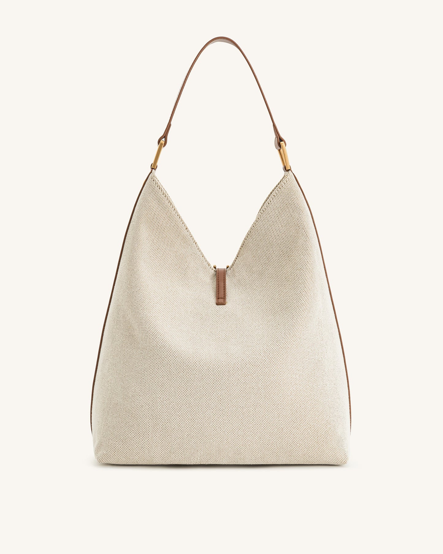 Aria Shoulder Bag - Brown Canvas