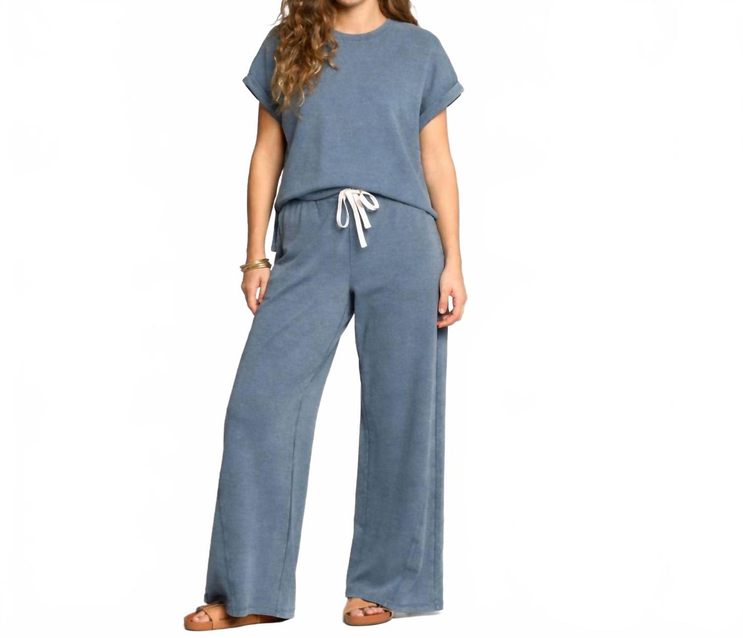 Washed Denim Nova Pants In Blue