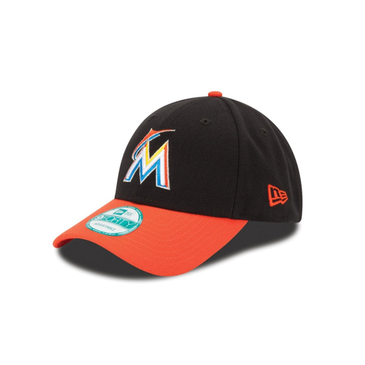 MIAMI MARLINS 9FORTY ADJUSTABLE BLACK/ORANGE