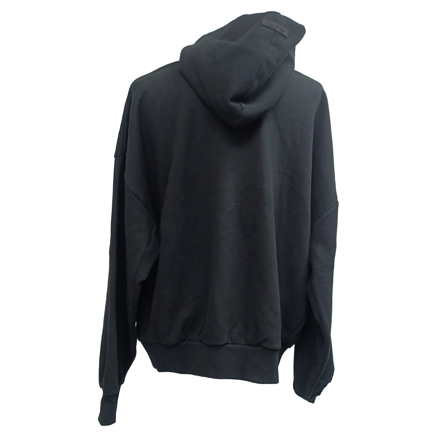 Fear of God Essentials Hoodie in Black Cotton
