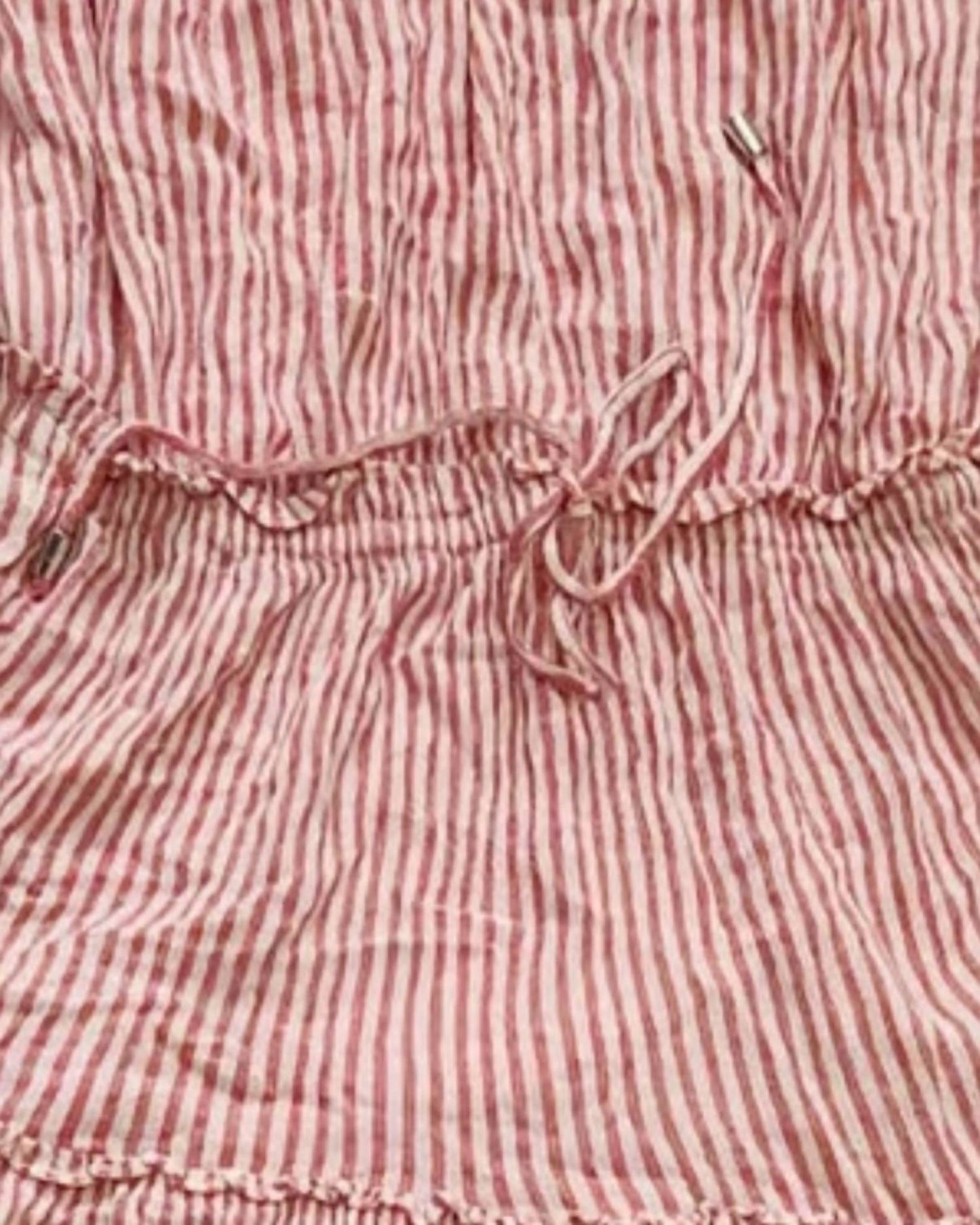 Women's Striped Mini Dress In Red/white