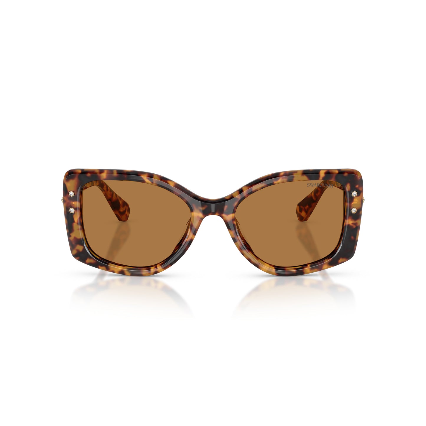 0Sk6058U Oversized Square Frame Sunglasses with Tortoiseshell Acetate