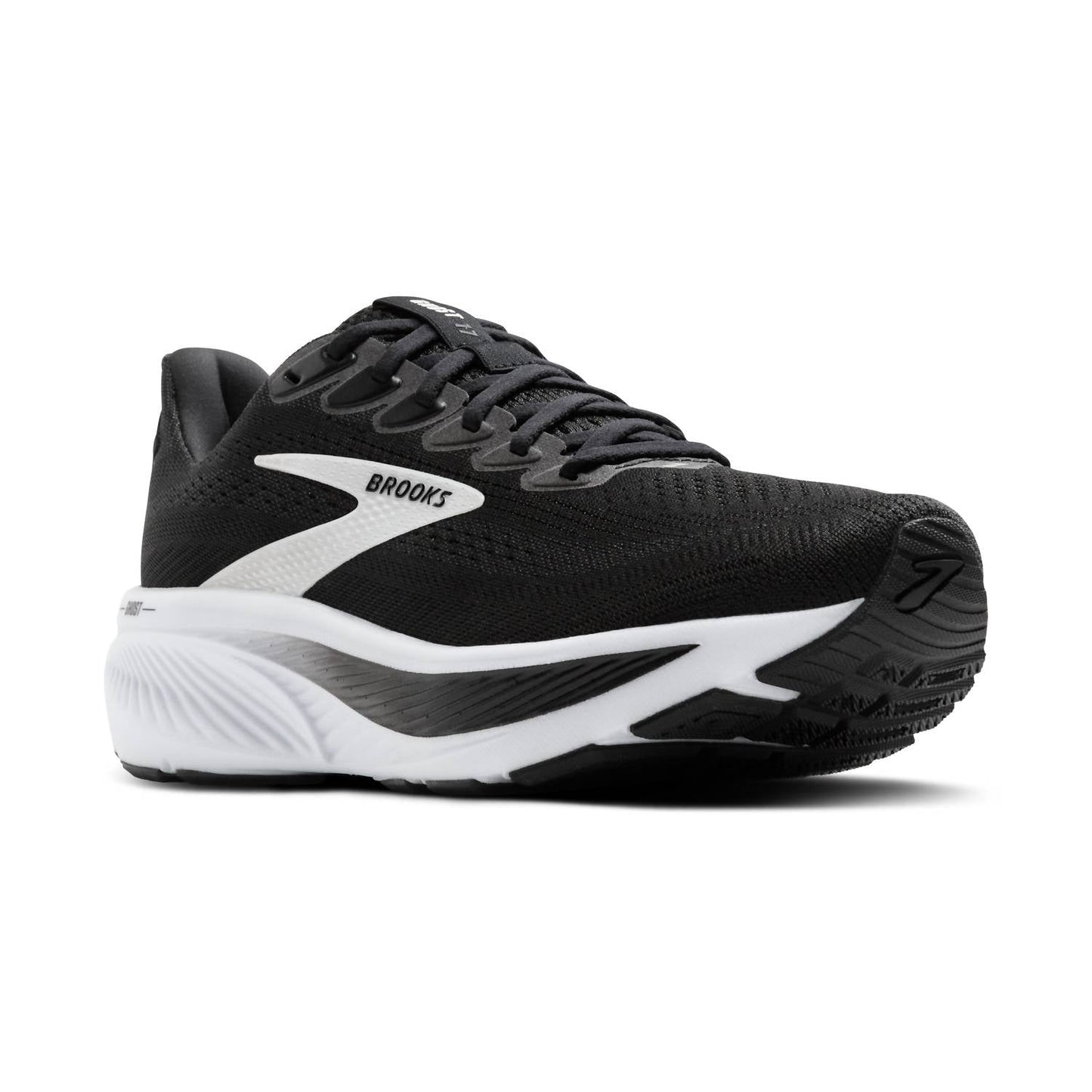 Men's Ghost 17 Running Shoes In Black/white