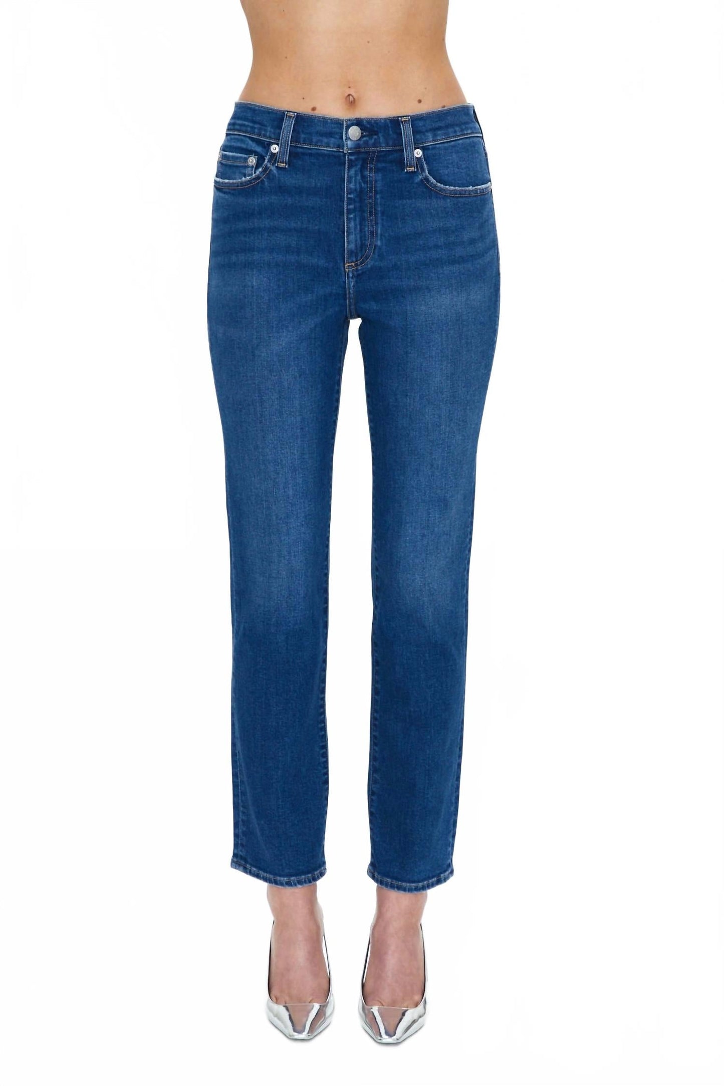 Monroe High Rise Cigarette Crop Jean In Brighton
