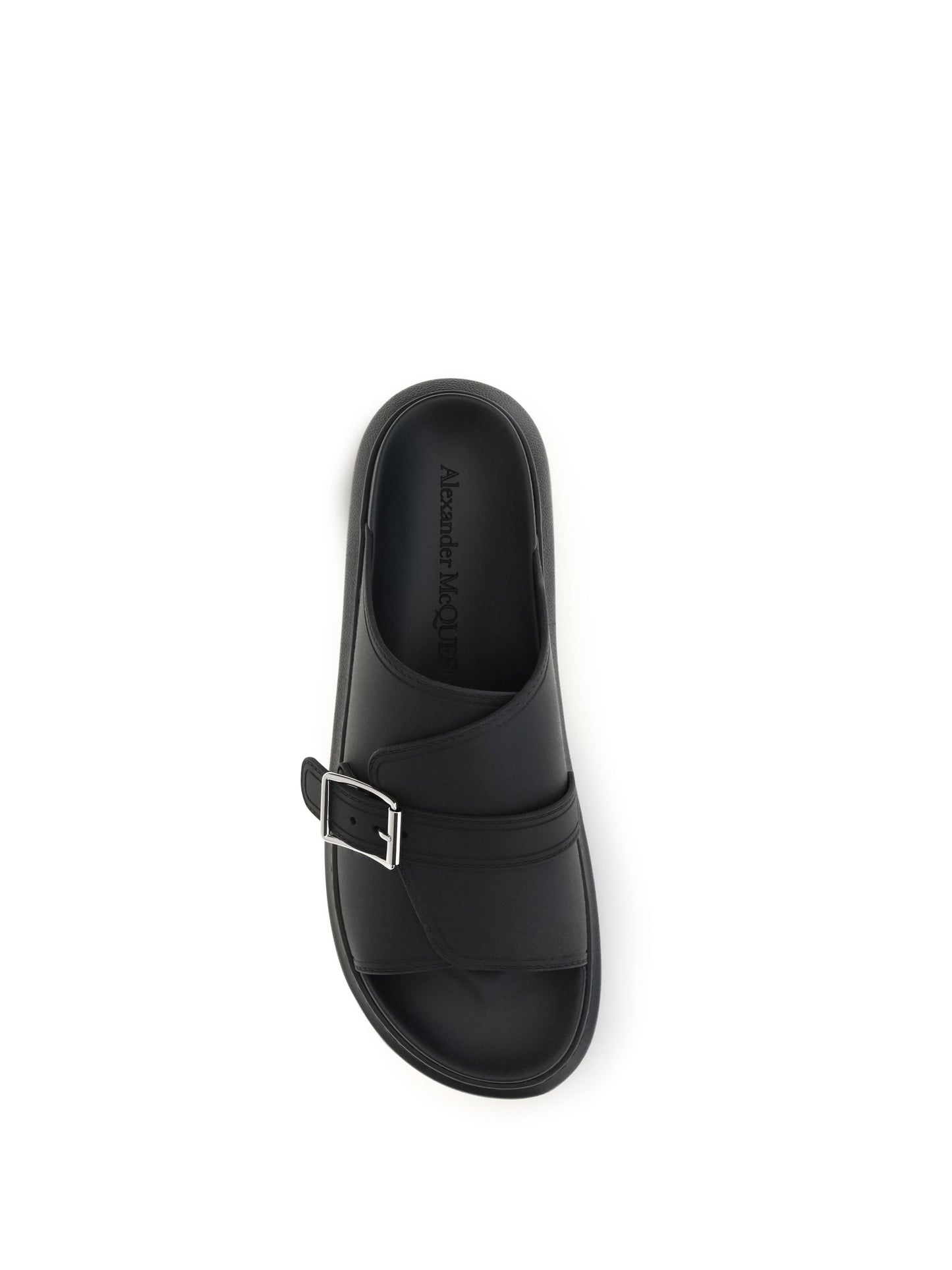 Alexander Mcqueen Men Buckle Slide Sandals