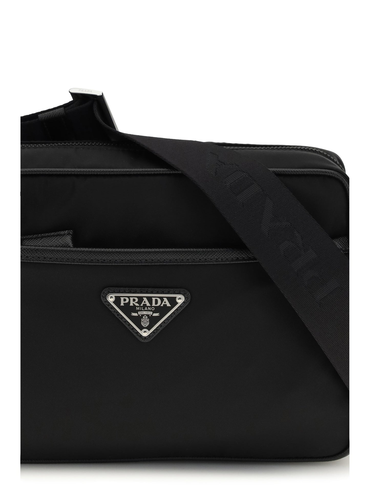 Prada Men Re-Nylon And Saffiano Shoulder Bag