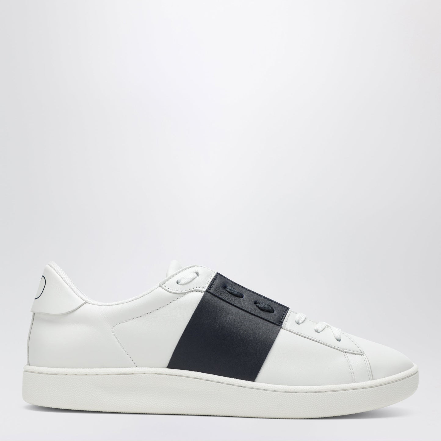 Valentino Garavani Open Royco Nappa Leather Sneakers In White/Navy Men