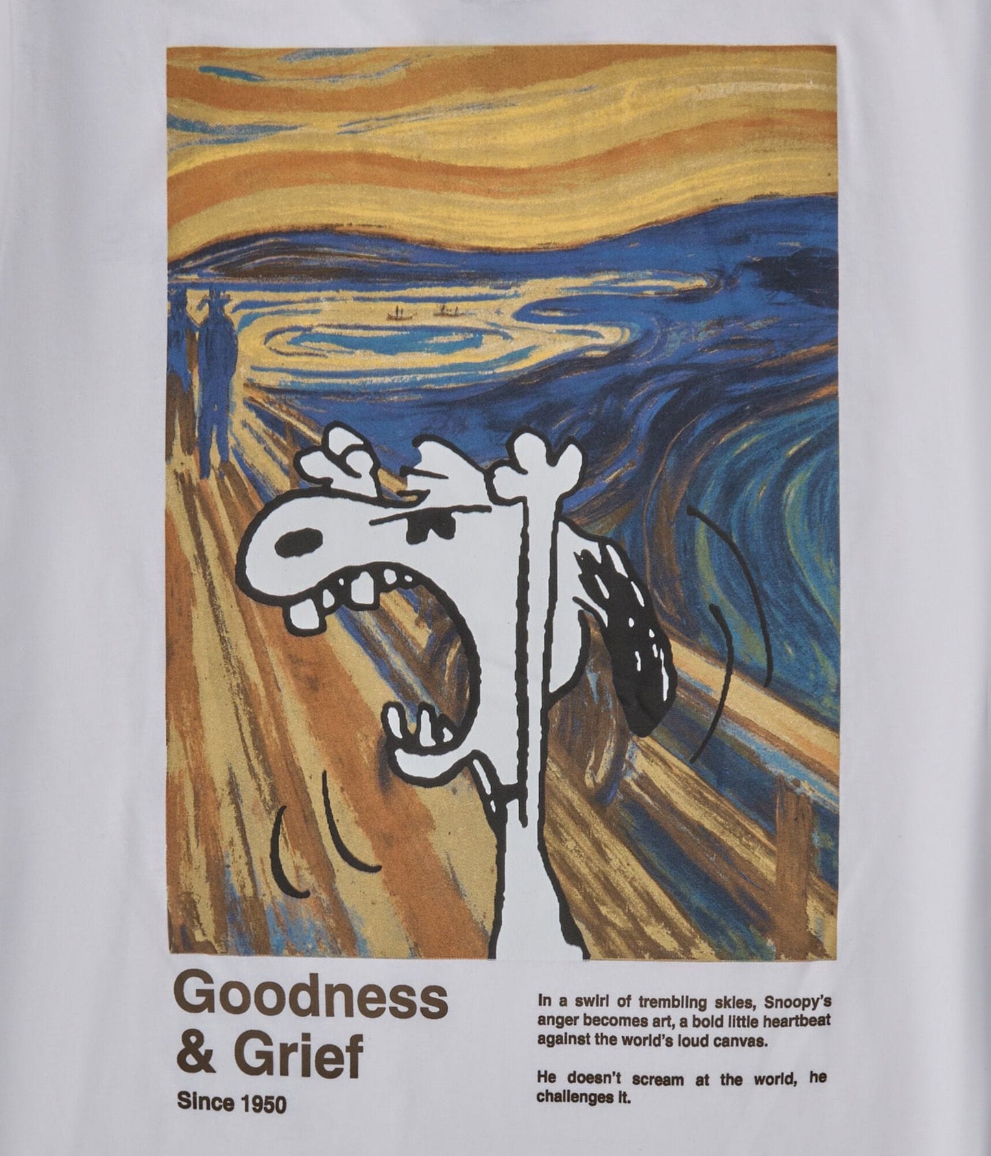 Aeropostale Snoopy The Scream Relaxed Graphic Tee