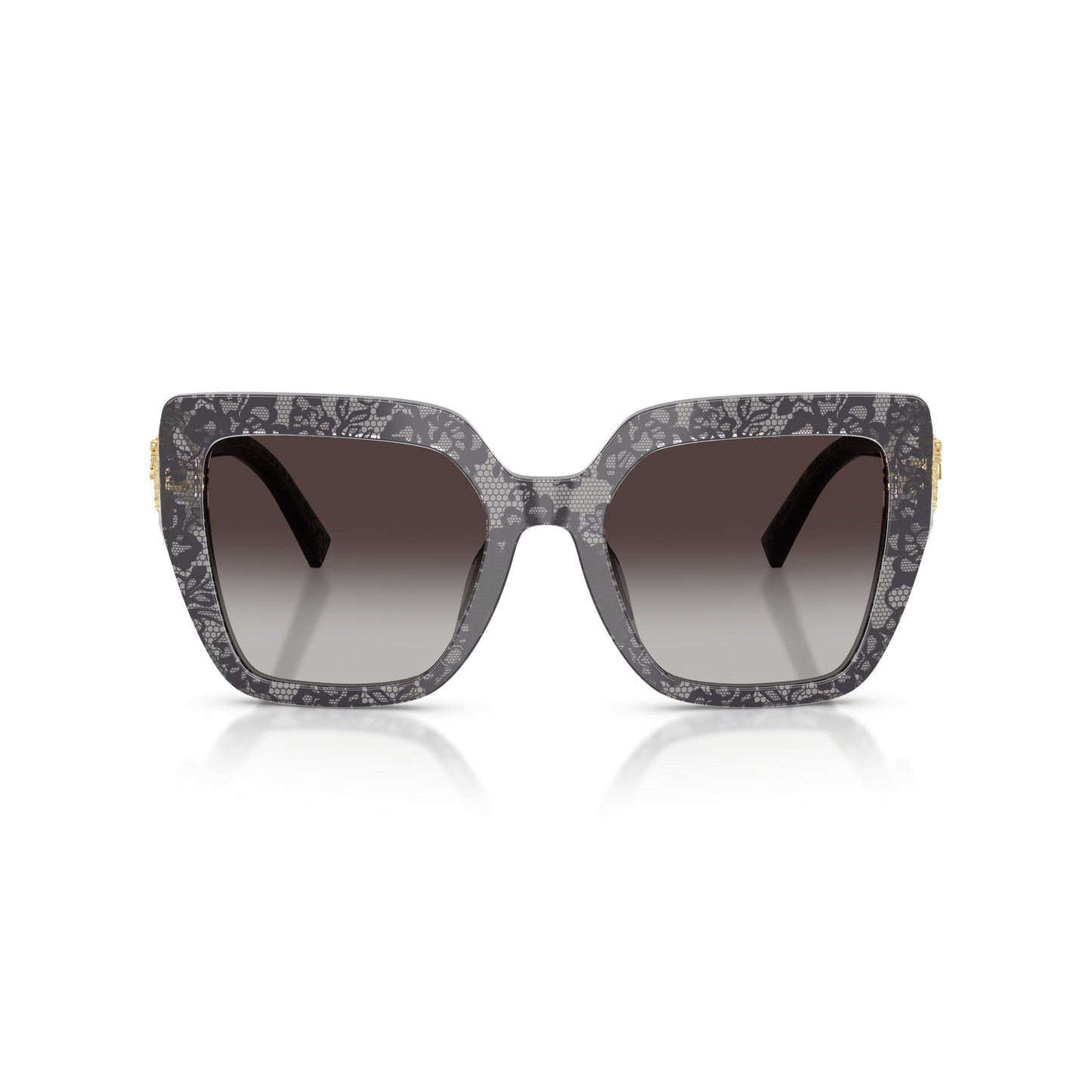Oversized Square Frame Sunglasses With Gradient Lenses