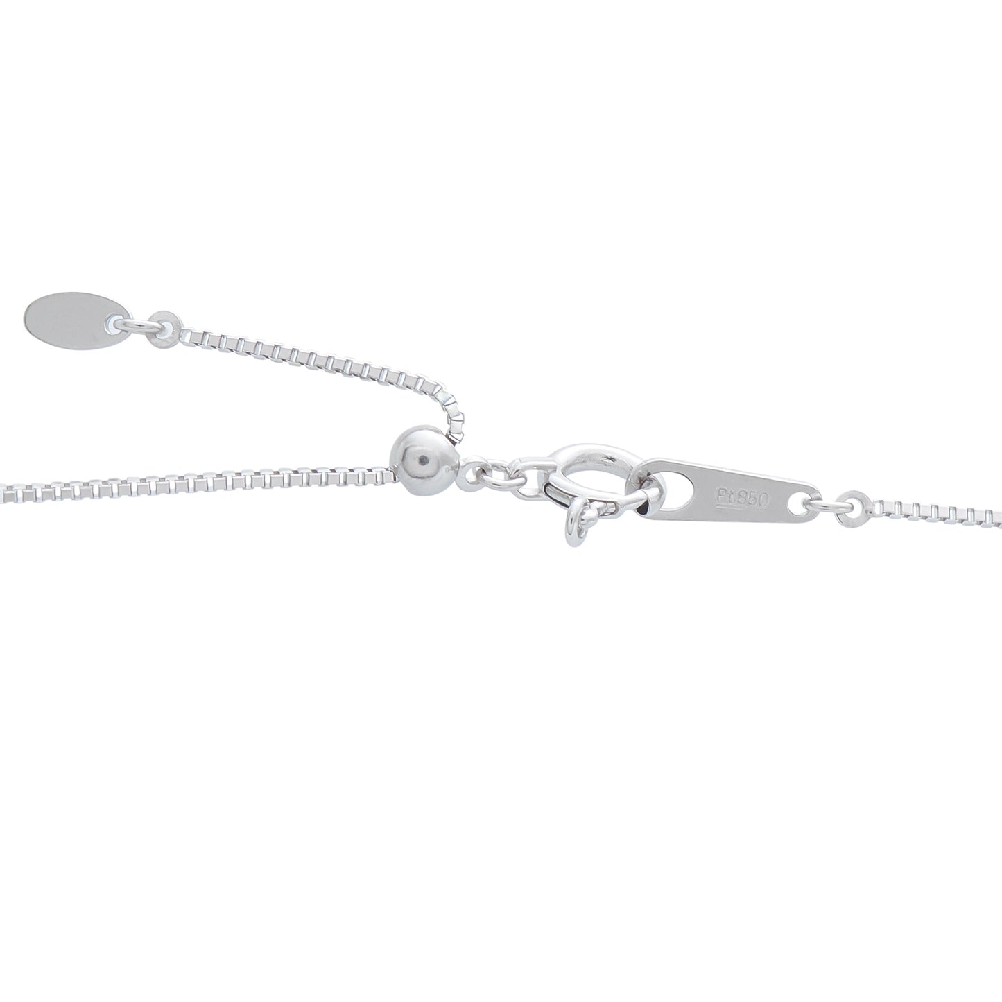 LB Exclusive Platinum 0.15ct Diamond and Sapphire Pendant Necklace MF22-041326