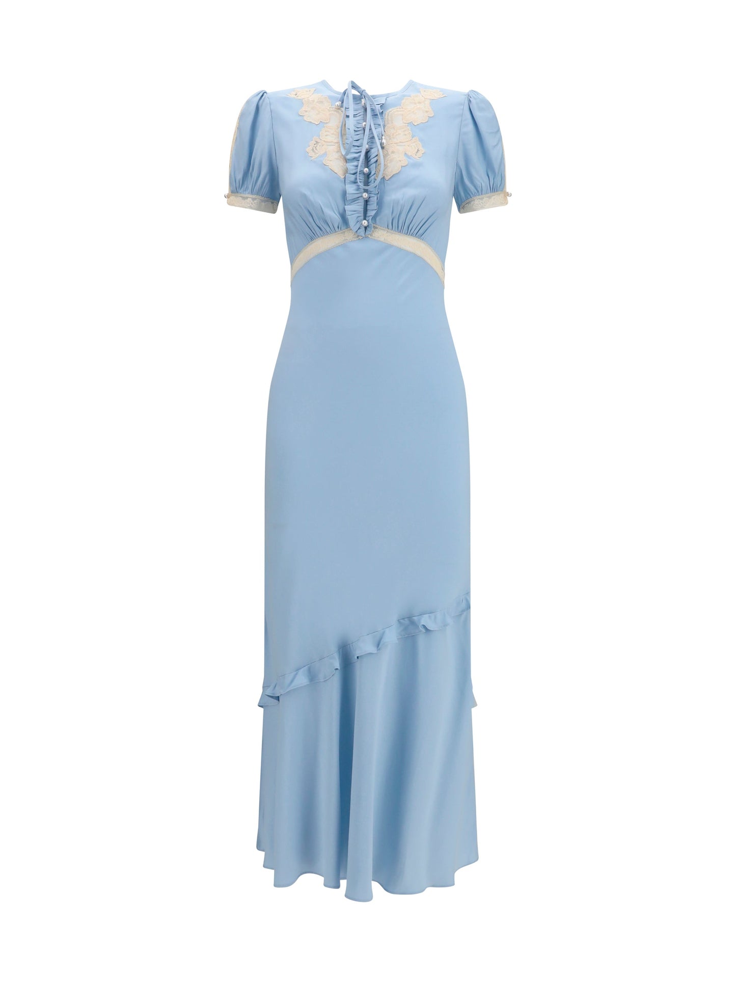 Self-Portrait Women Midi Dress In Viscose And Lace