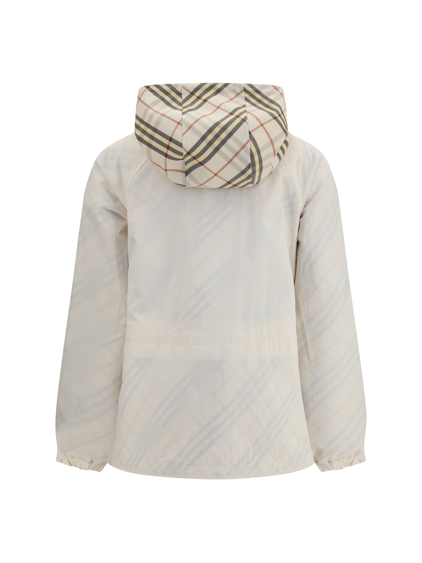 Burberry Women Reversible Check Hooded Jacket