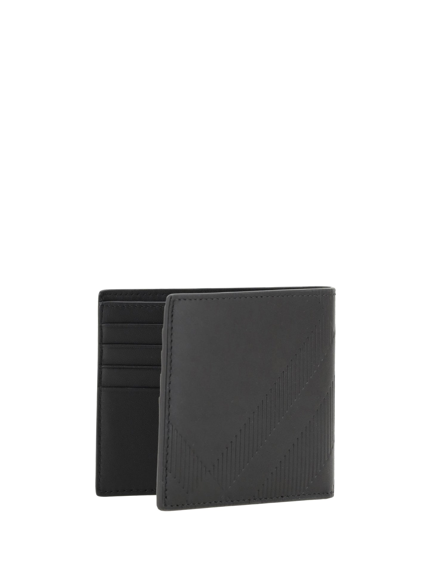 Burberry Men Leather Check Wallet
