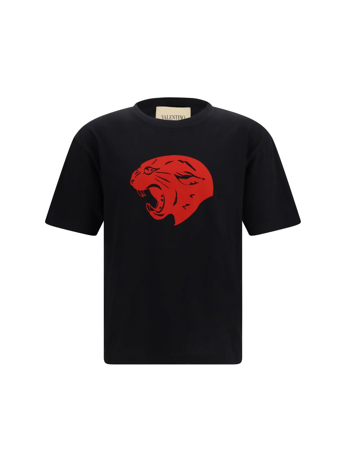 Valentino Men Panther Cotton T-Shirt
