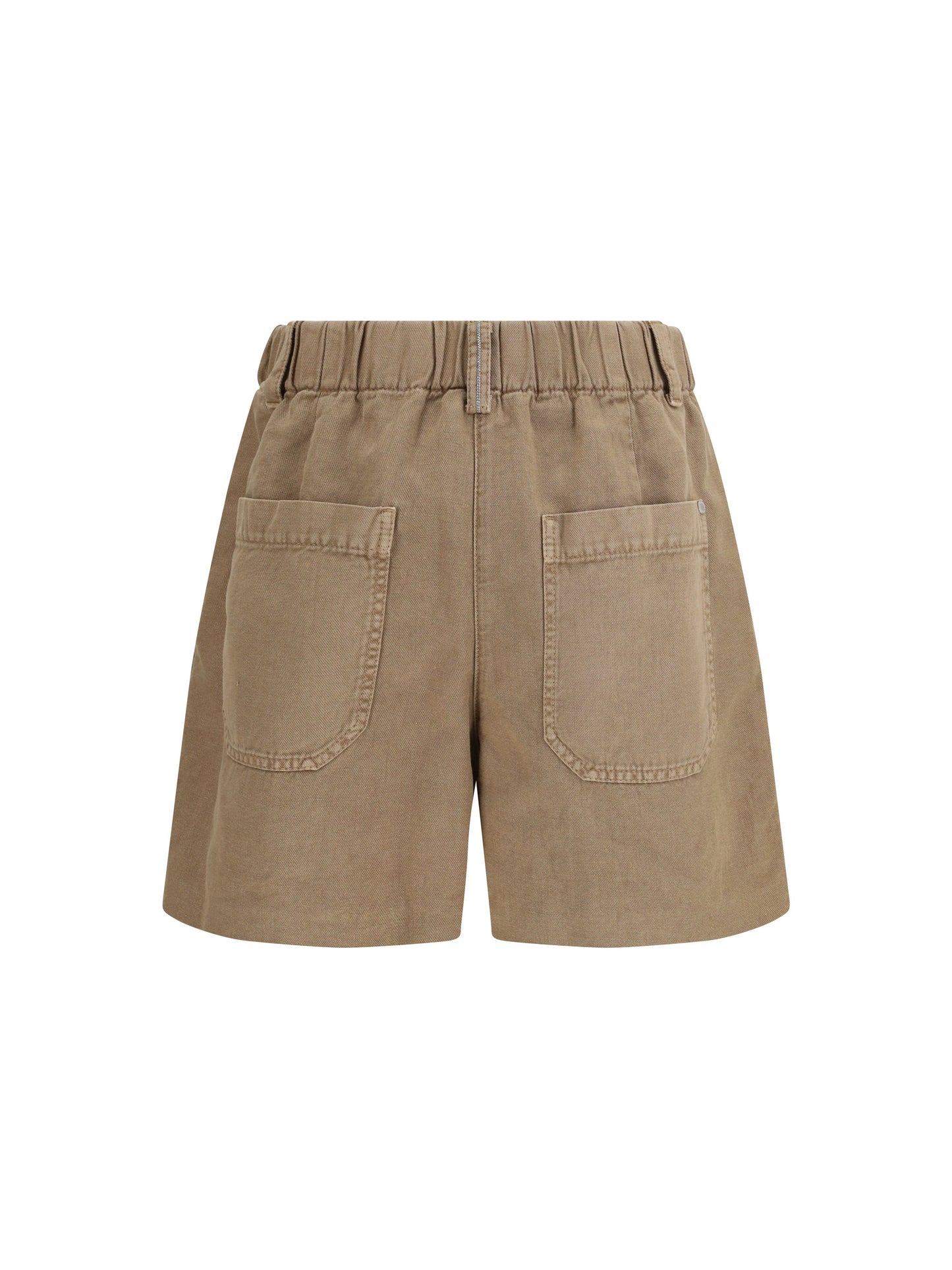 Brunello Cucinelli Women Linen Shorts