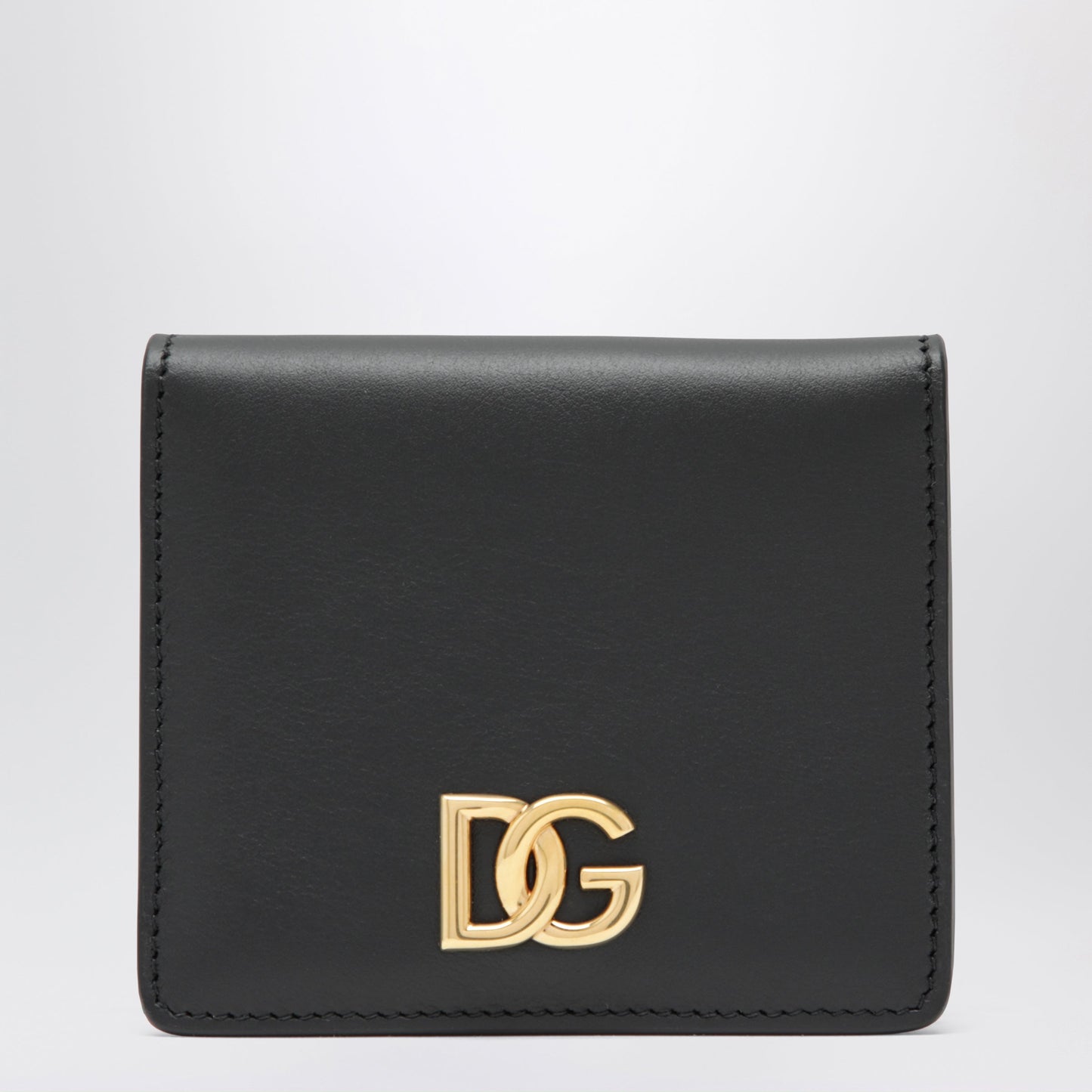 Dolce&Gabbana Black Leather Wallet With Dg Logo Women