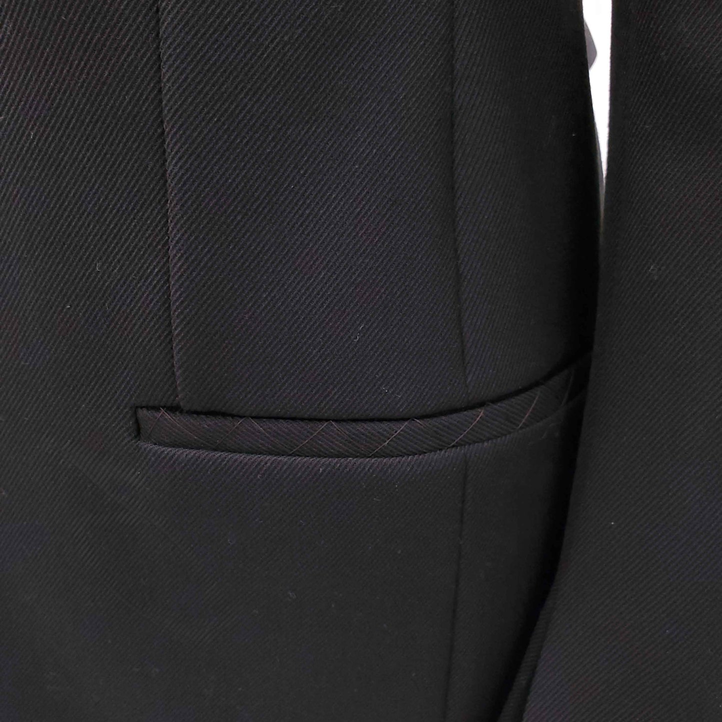 BOTTEGA VENETA BLACK TECH WOOL TWILL JACKET - SIZE 36