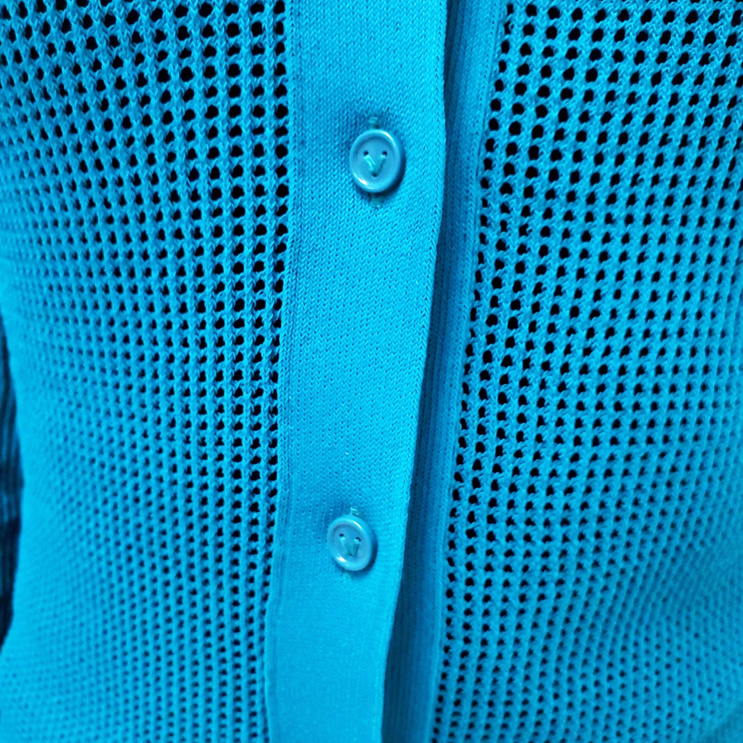 BOTTEGA VENETA TURQUOISE KNIT CARDIGAN WITH COLLAR - SIZE XS