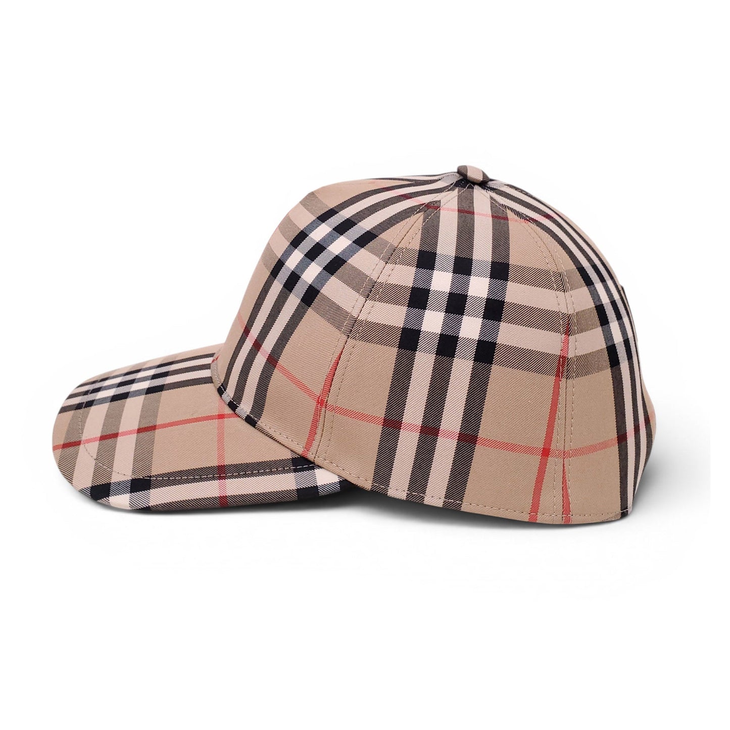 BURBERRY CHECK BASEBALL HAT - SIZE M