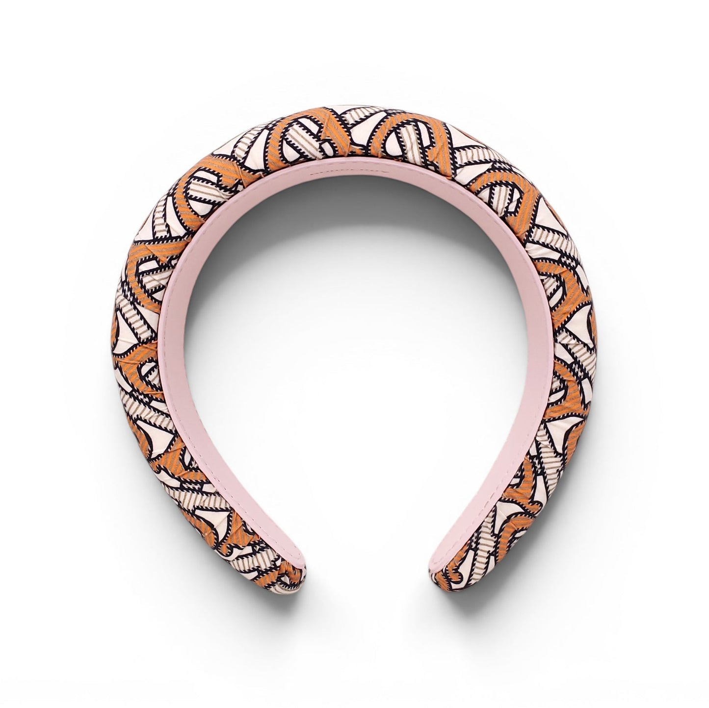 BURBERRY ORANGE MONOGRAM HEADBAND