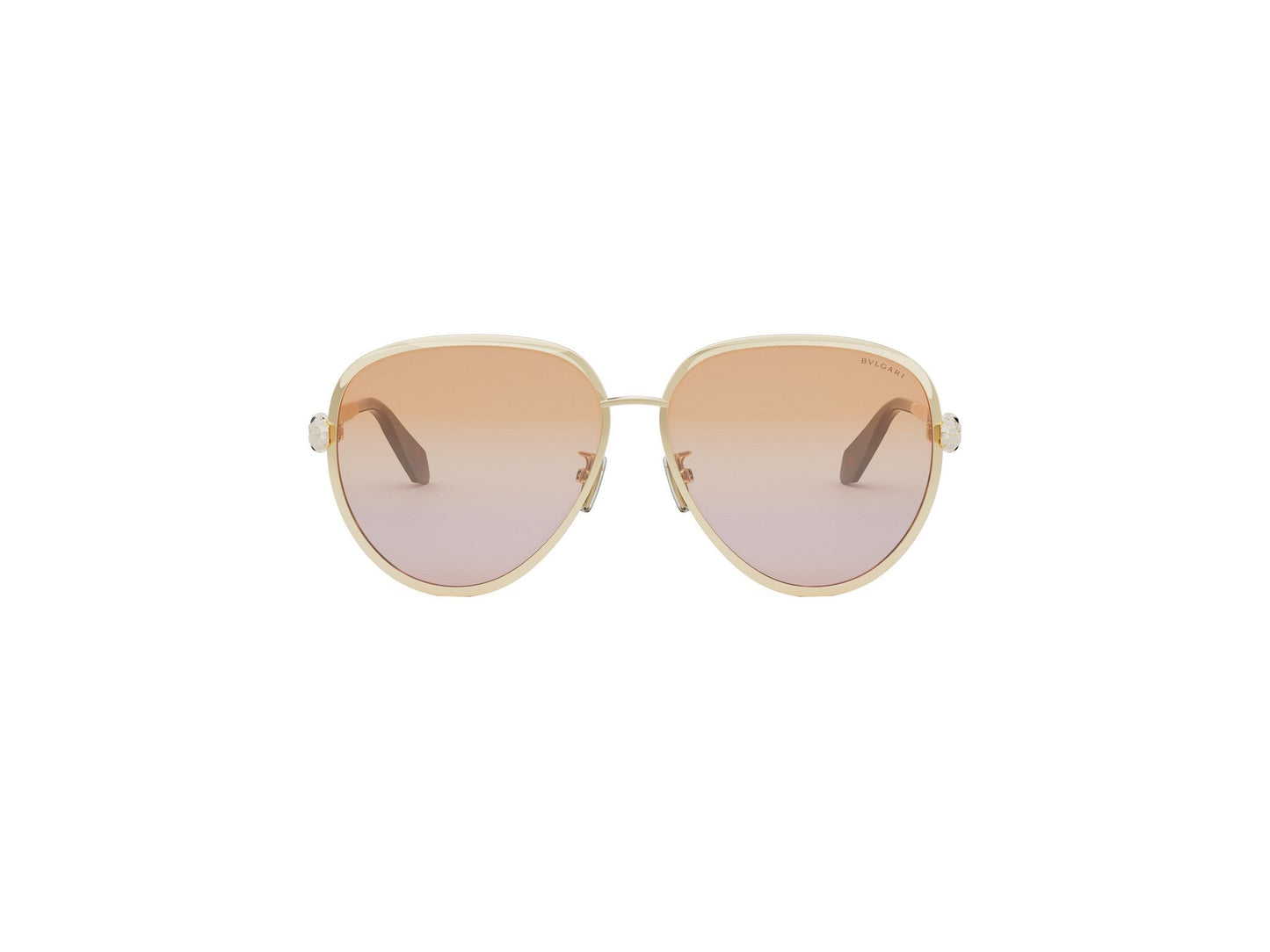 Gold Pilot Metal Sunglasses