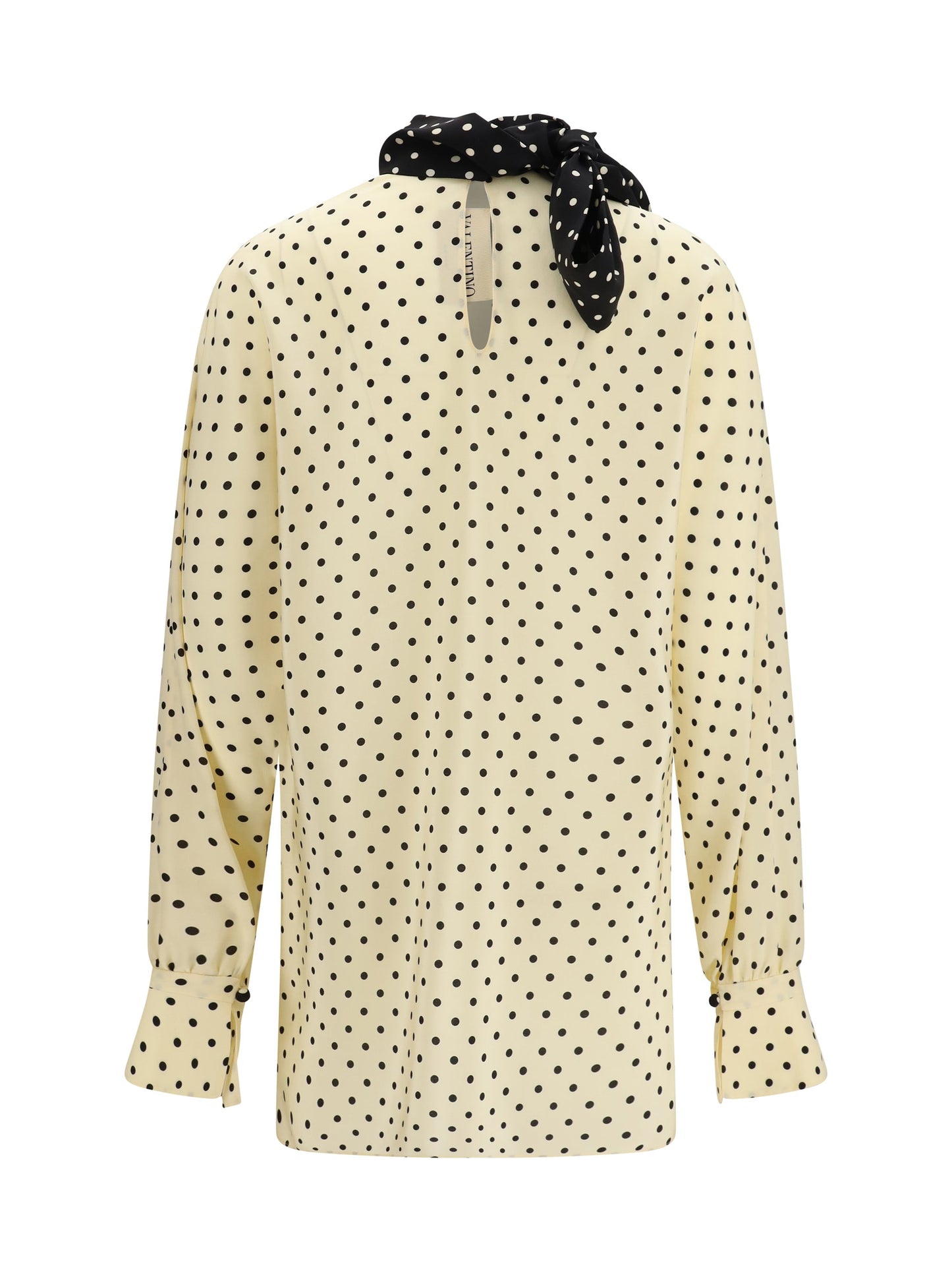 Valentino Women Polka Dot Blouse With Side Bow