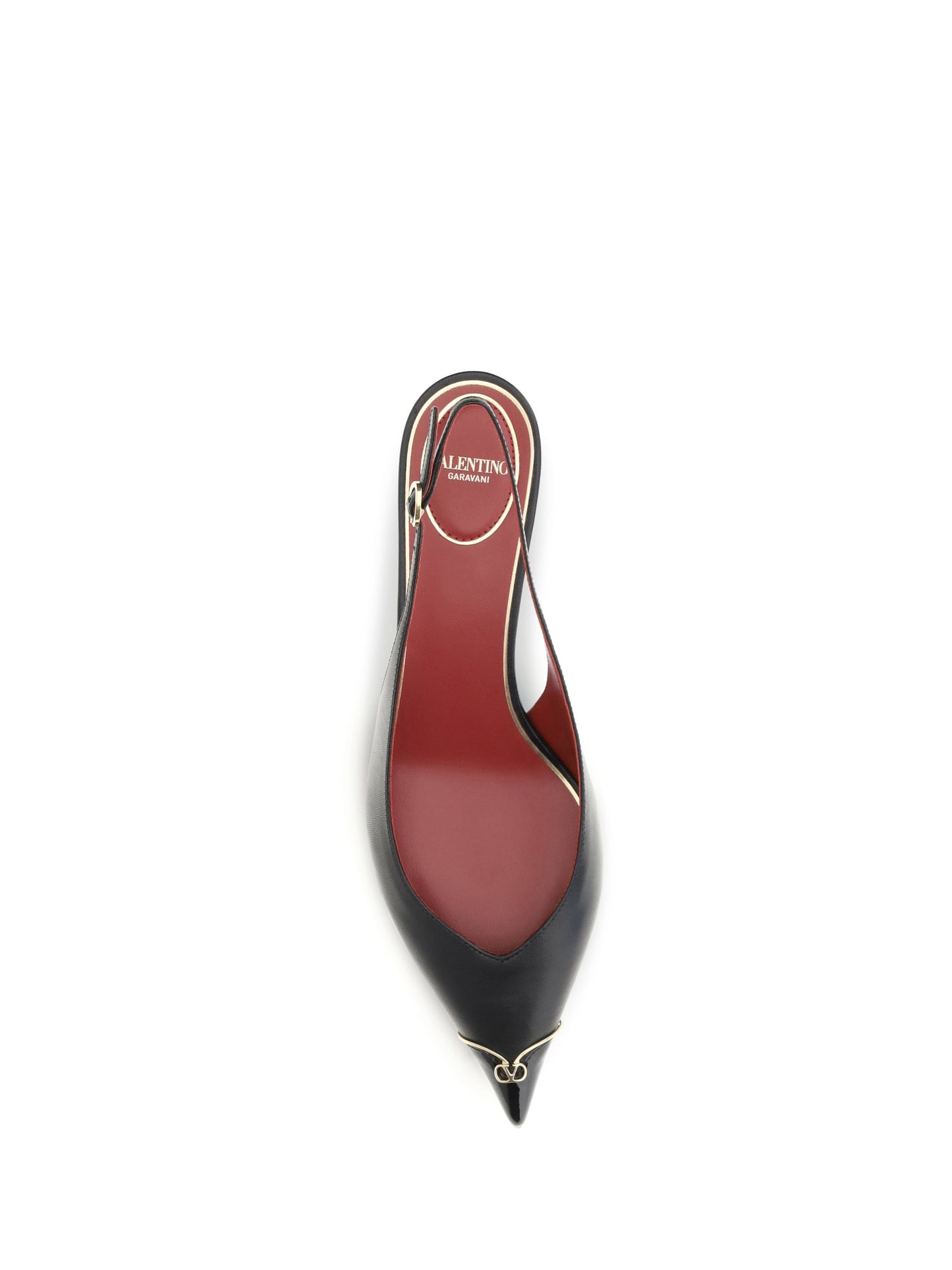 Valentino Garavani Women Vlogo Signature Kitten-Heel Slingback Pumps