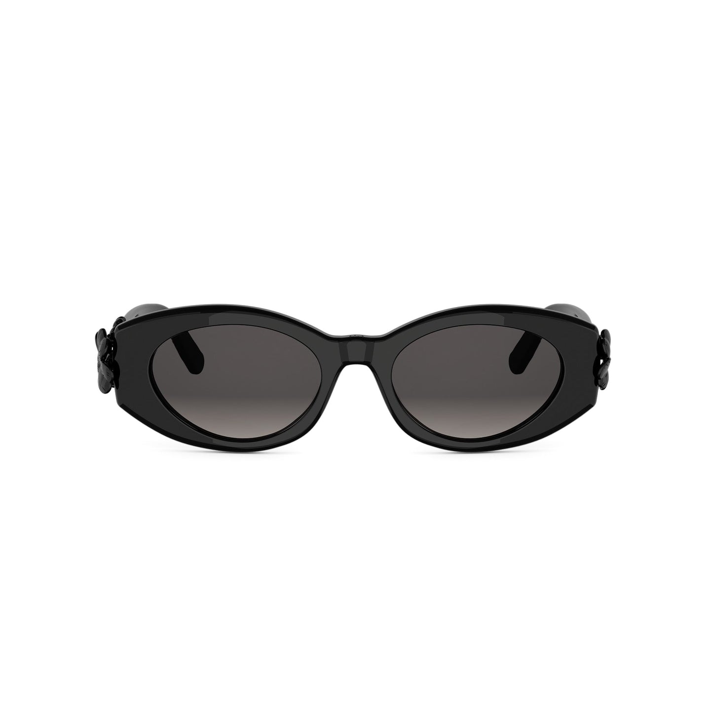 Shiny Oval Acetate Sunglasses