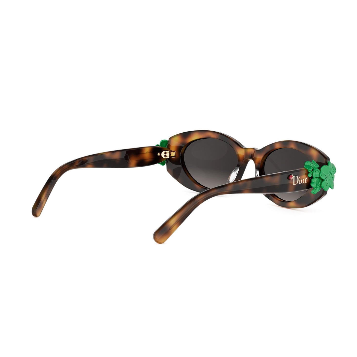 Shiny Oval Acetate Sunglasses