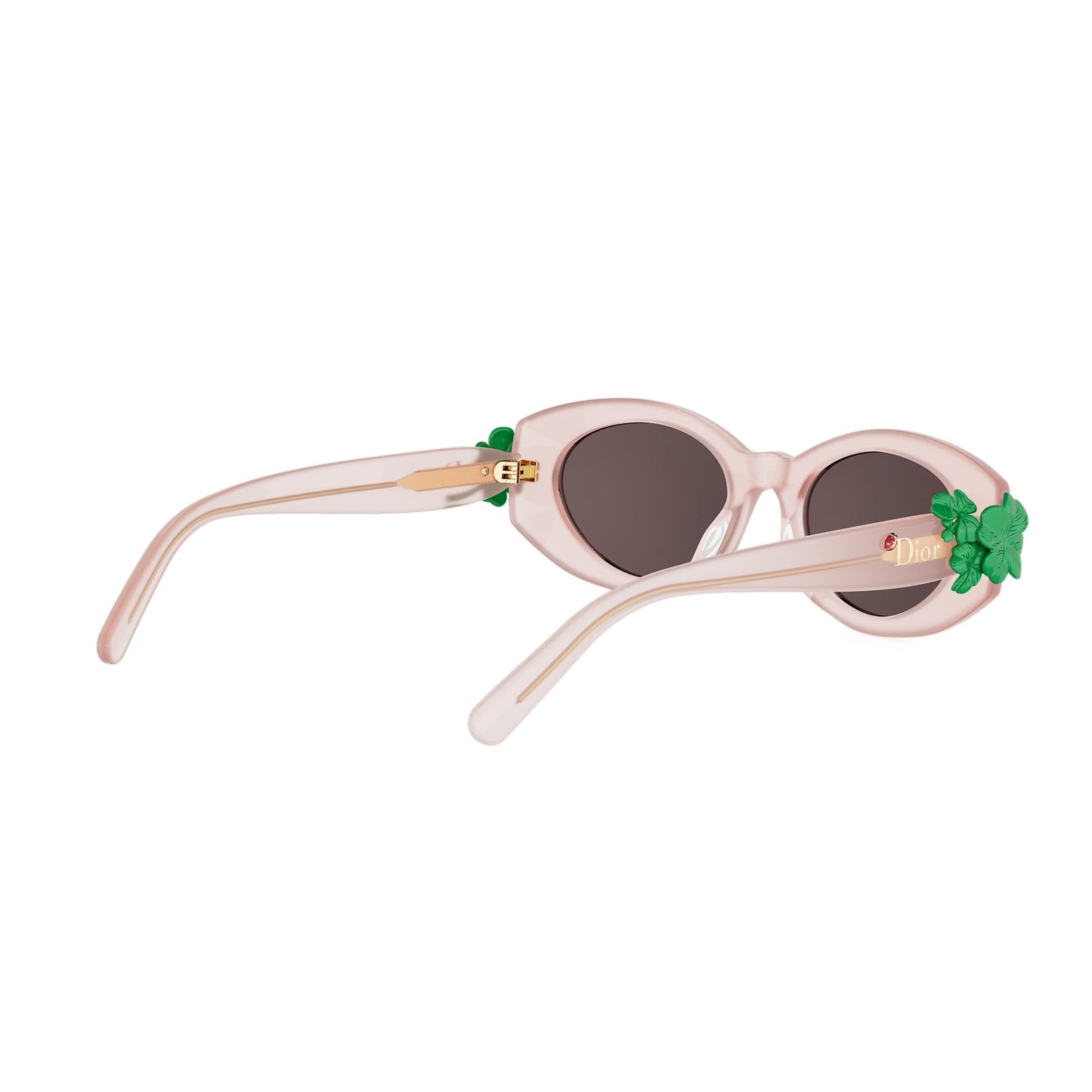 Shiny Oval Acetate Sunglasses